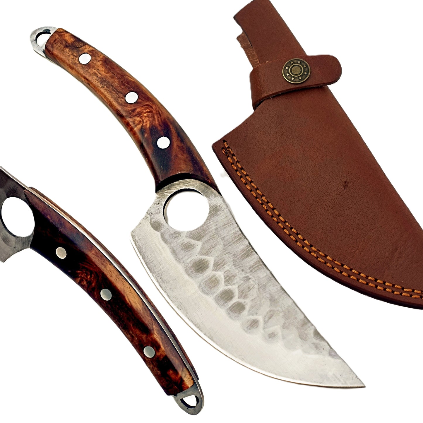 Ruddock Bros - Rosewood Pairing Knife - Fixed Blade - Stainless Steel