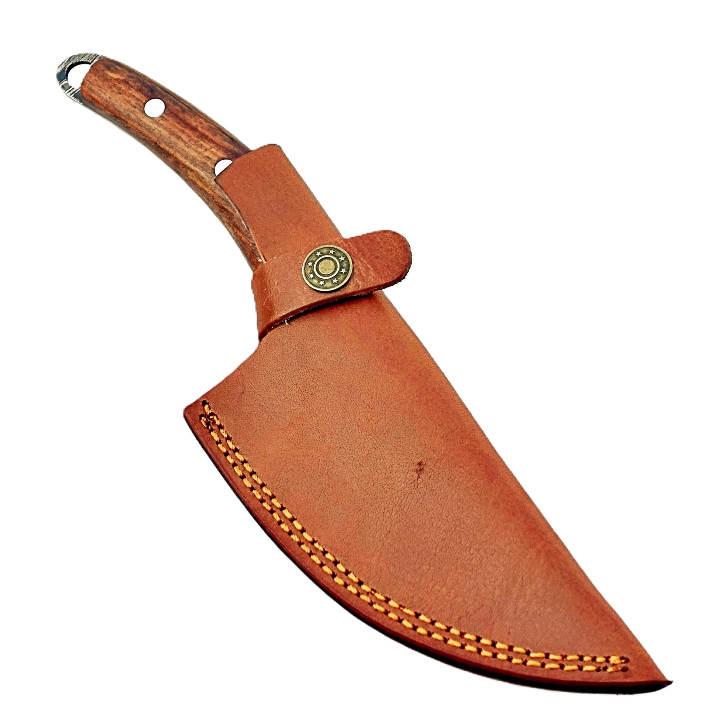 Ruddock Bros - Rosewood Pairing Knife - Fixed Blade - Damascus Steel