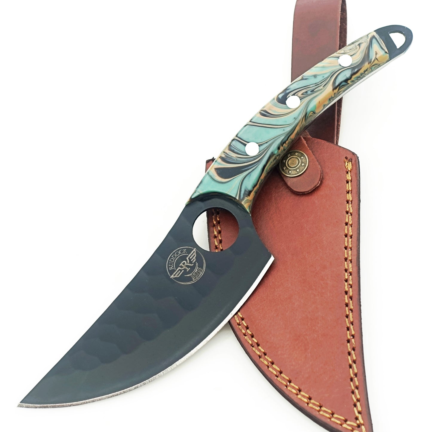 Ruddock Bros - The Native Paring Knife - Fixed Blade - Blackened Steel