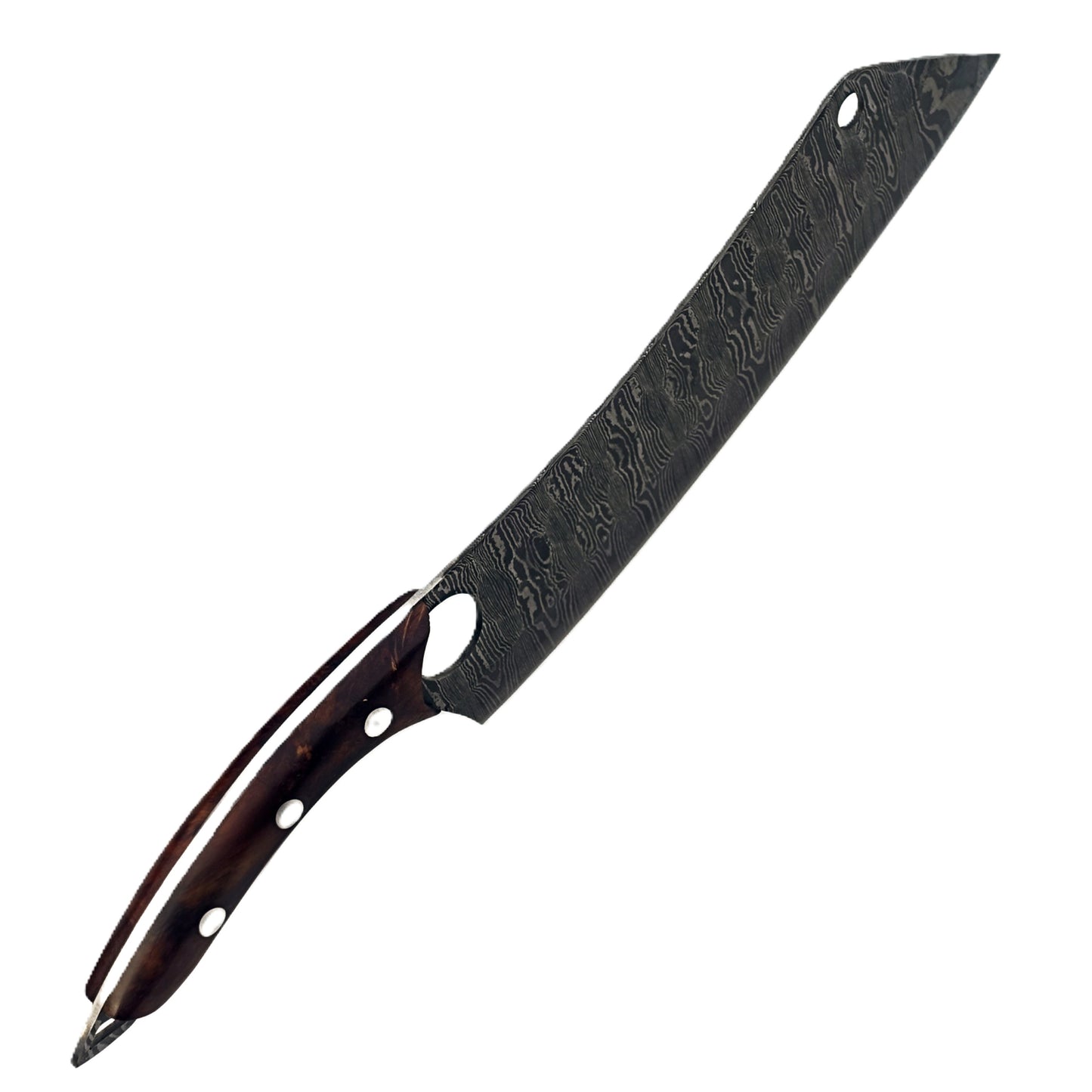 Ruddock Bros - Rosewood Cleaver - Damascus Steel