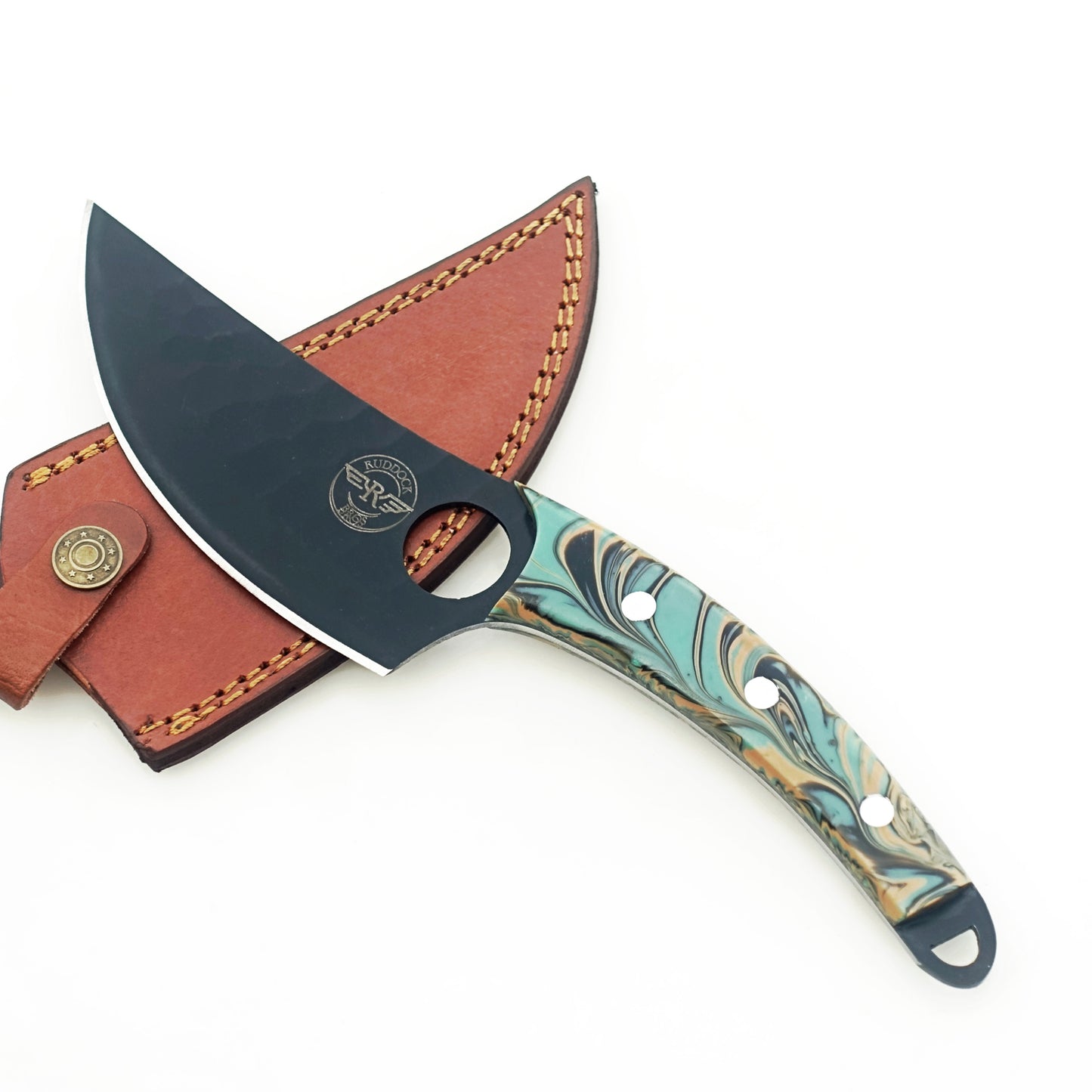 Ruddock Bros - The Native Paring Knife - Fixed Blade - Blackened Steel