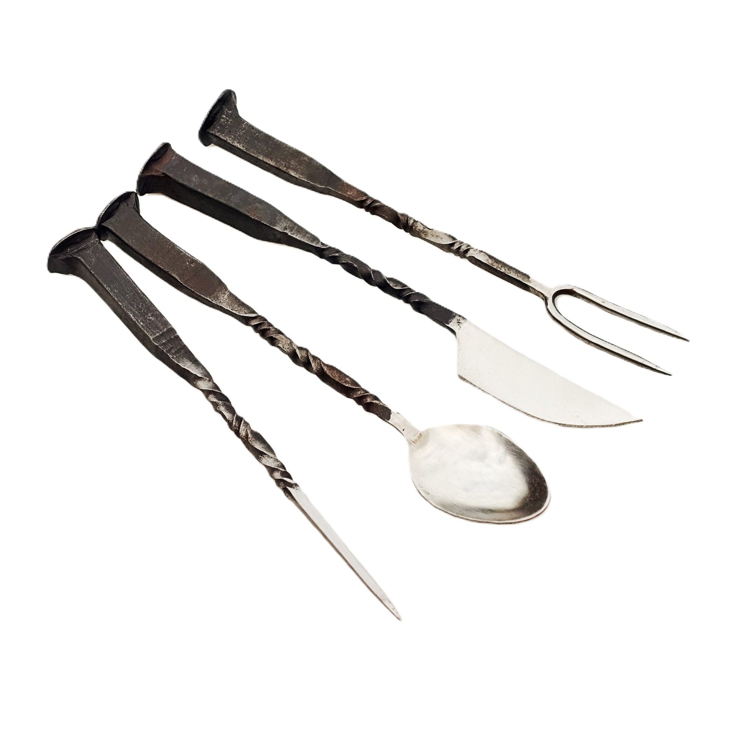 Ruddock Bros - The Pinnacle Rustic Charcuterie Set - Antique Stainless - 4 Piece
