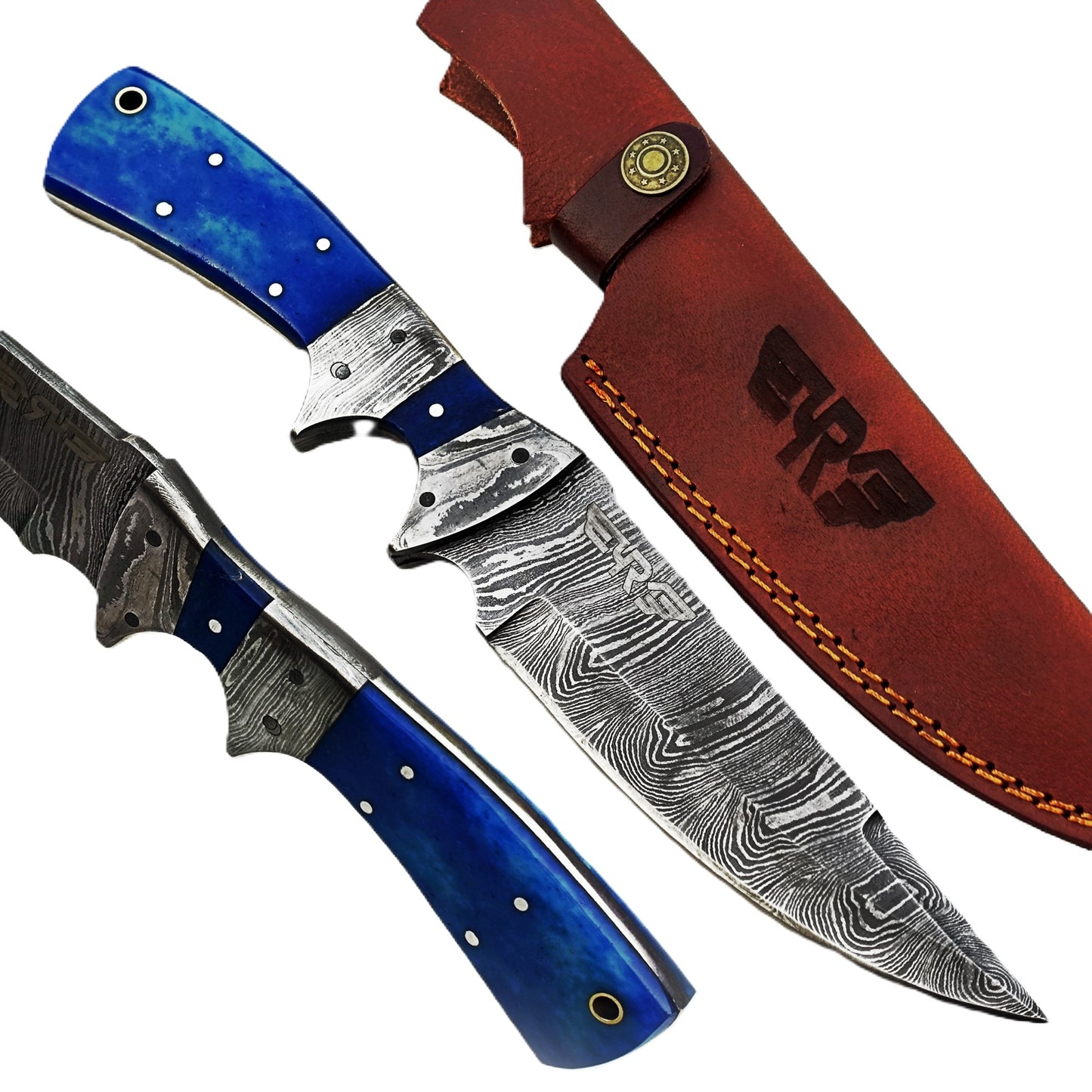 Ruddock Bros - Beachcomber Outdoor Knife - Fixed Blade - Damascus Steel