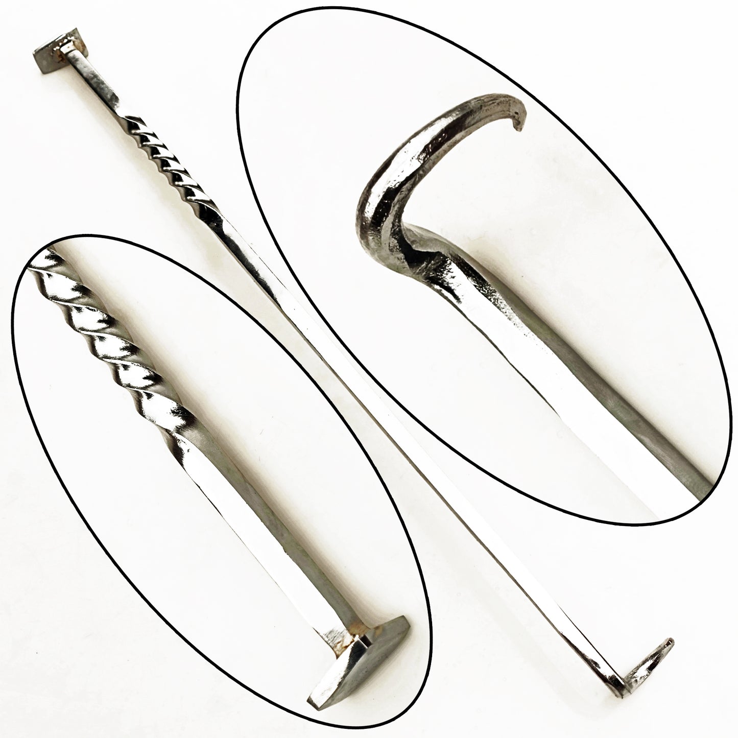 Stainless Steel pigtail meat flipper by Ruddock Bros El Paso Texas Ruddock Shirts