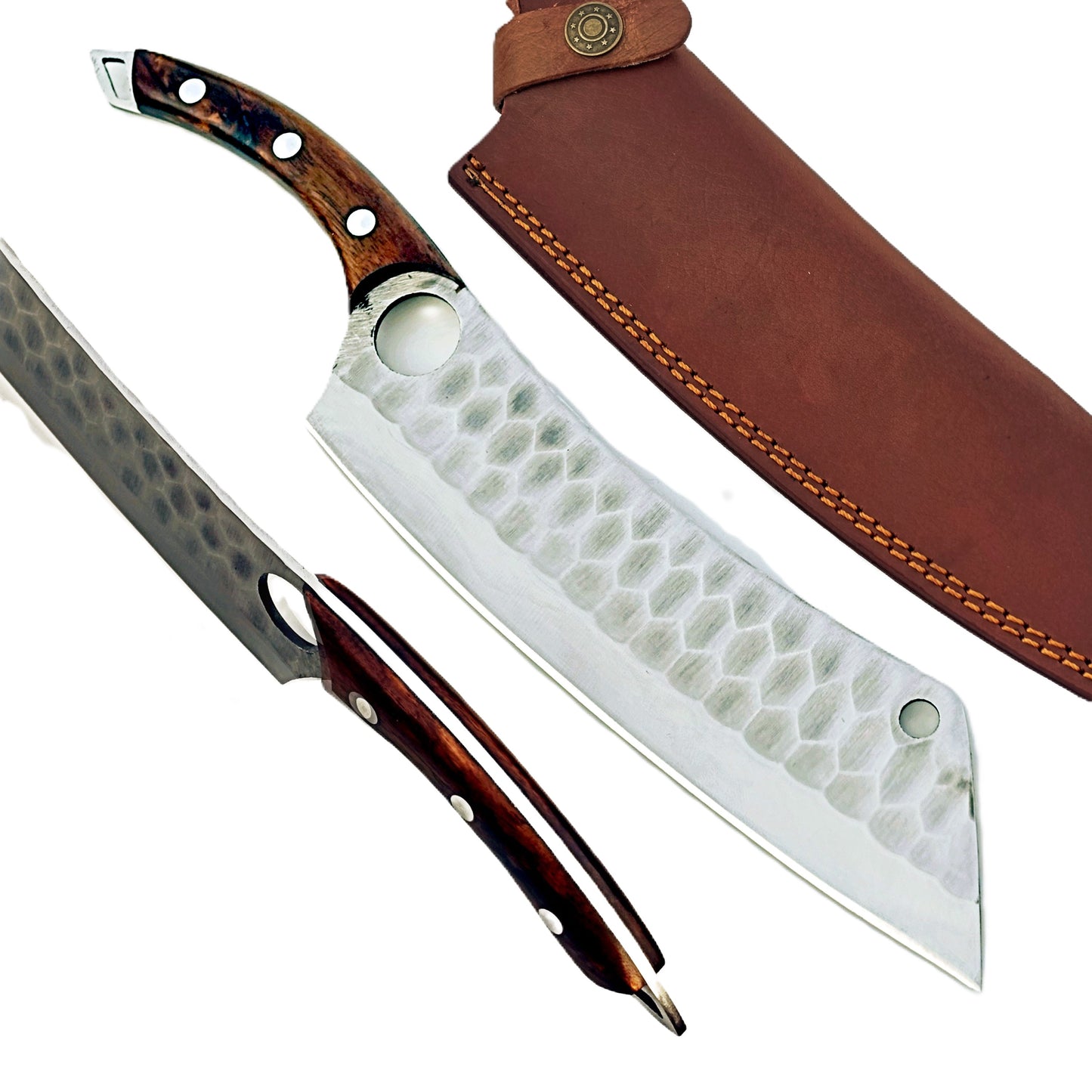 Ruddock Bros - Rosewood Cleaver - Stainless Steel