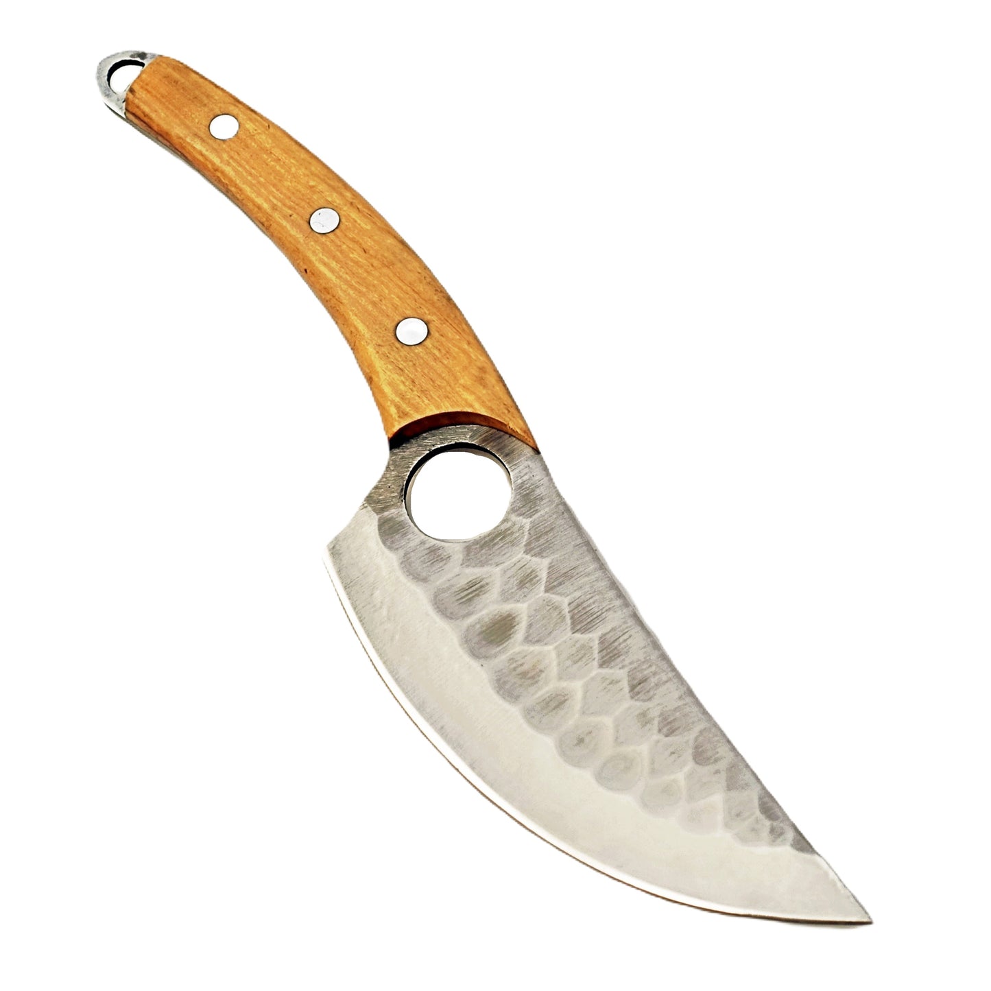 Ruddock Bros - Olive Hardwood Pairing Knife - Fixed Blade - Stainless Steel