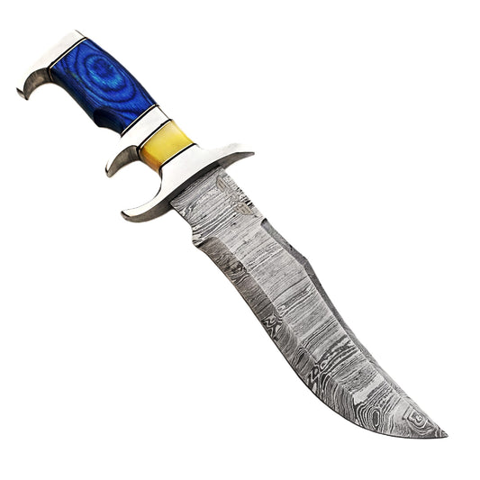 Ruddock Bros - The Ram Outdoor Knife - Fixed Blade - Damascus Steel