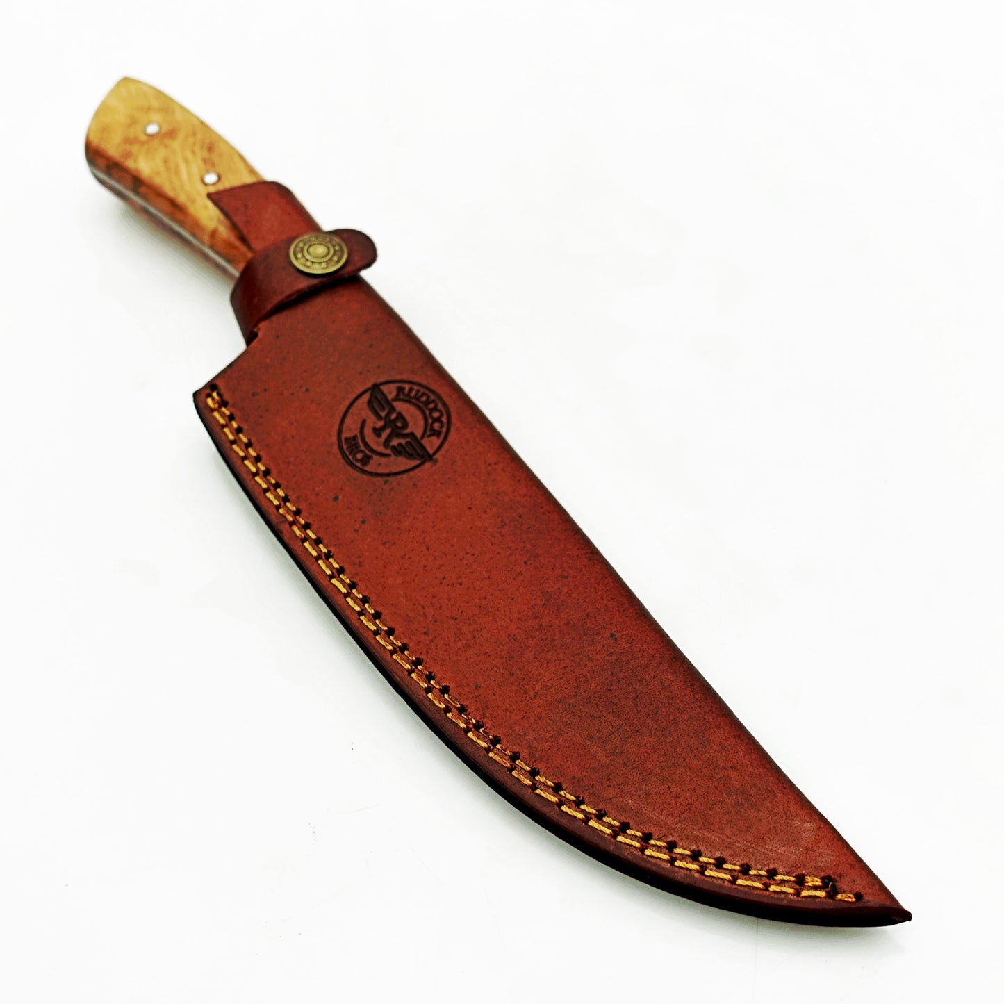 Ruddock Bros - Olivewood Chef Knife - Damascus Steel - 12"
