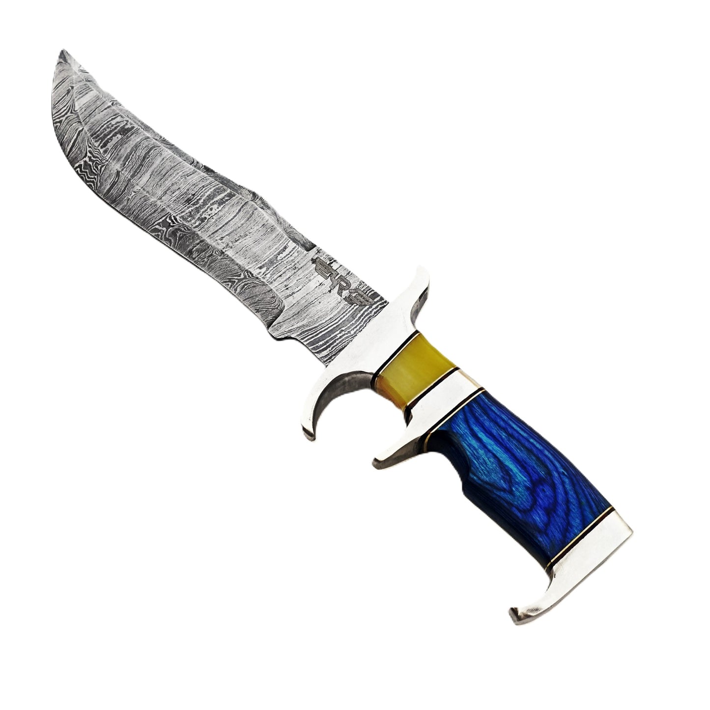 Ruddock Bros - The Ram Outdoor Knife - Fixed Blade - Damascus Steel