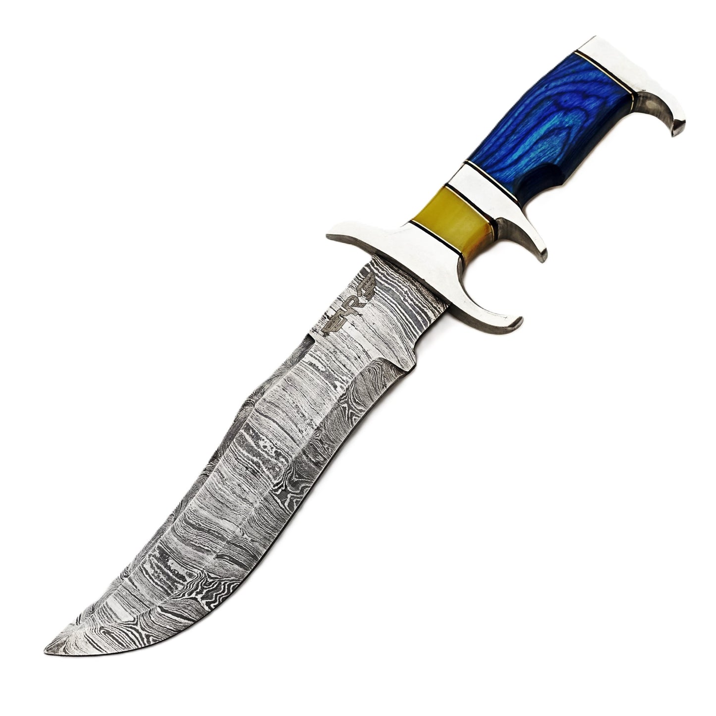 Ruddock Bros - The Ram Outdoor Knife - Fixed Blade - Damascus Steel