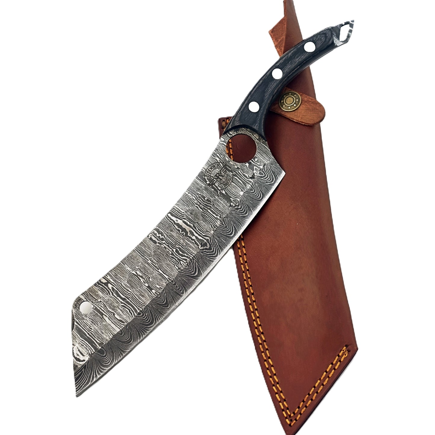 Ruddock Bros - Blackwood Cleaver - Damascus Steel