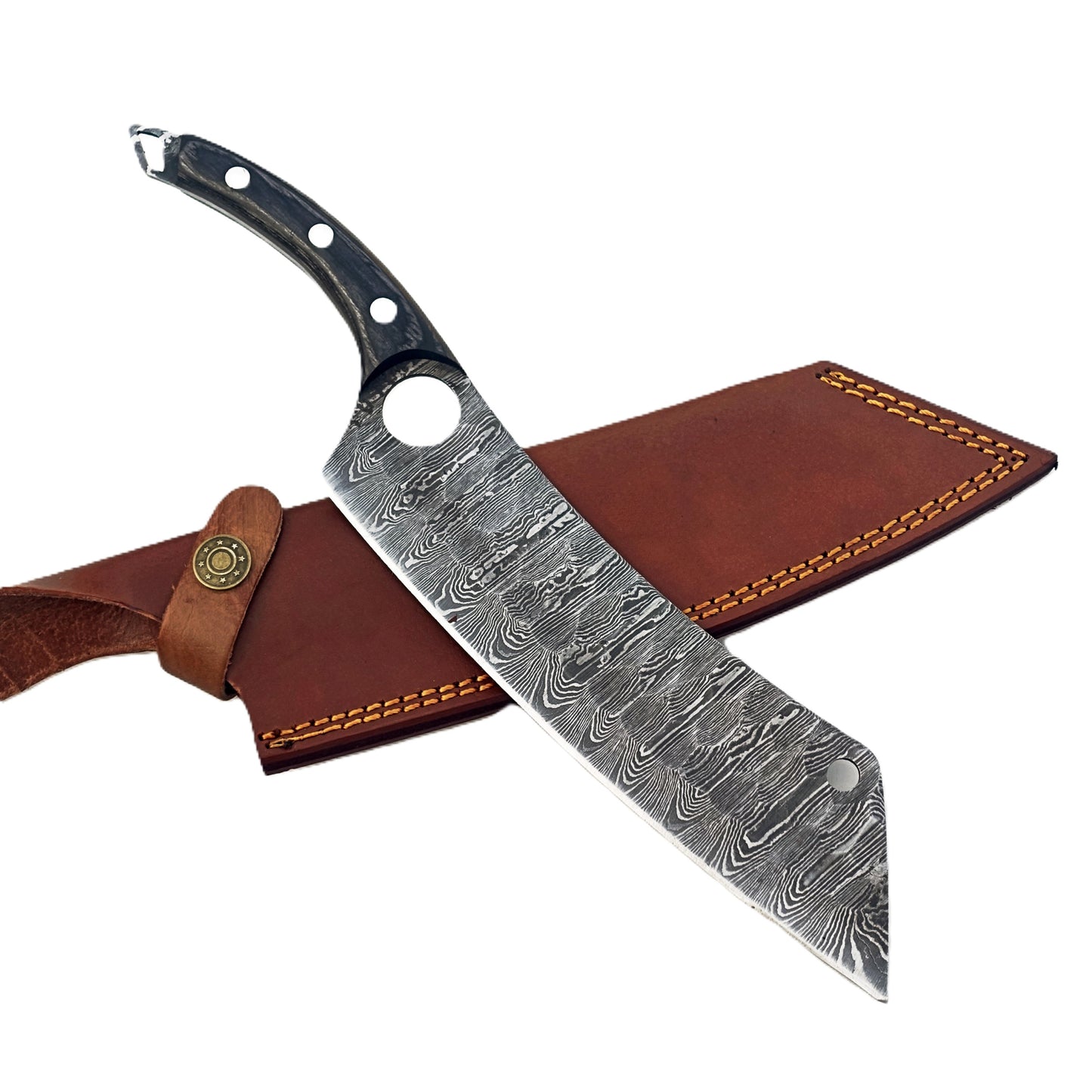 Ruddock Bros - Blackwood Cleaver - Damascus Steel