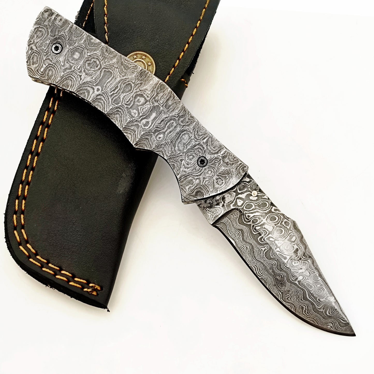 Ruddock Bros - The Anvil Folding Knife - Damascus Steel