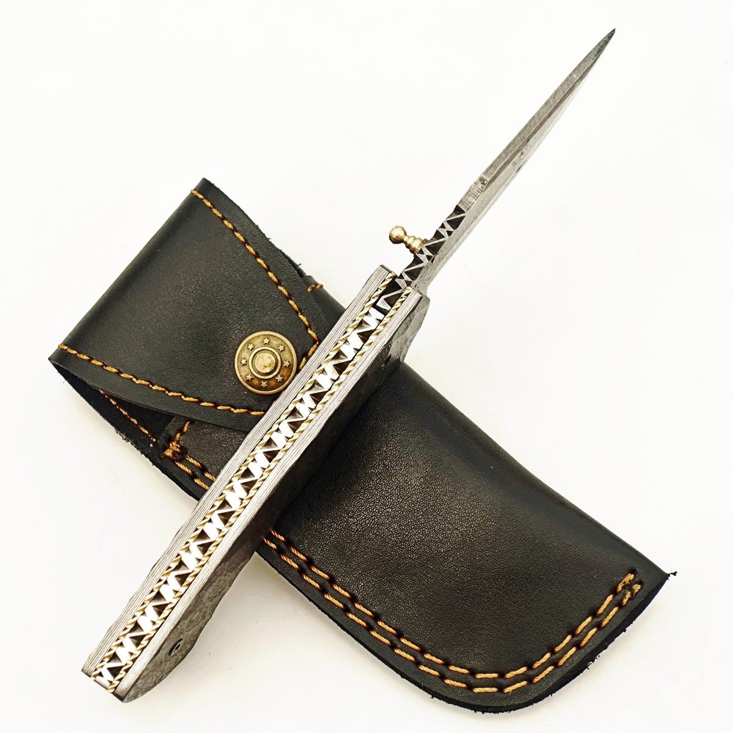 Ruddock Bros - The Anvil Folding Knife - Damascus Steel