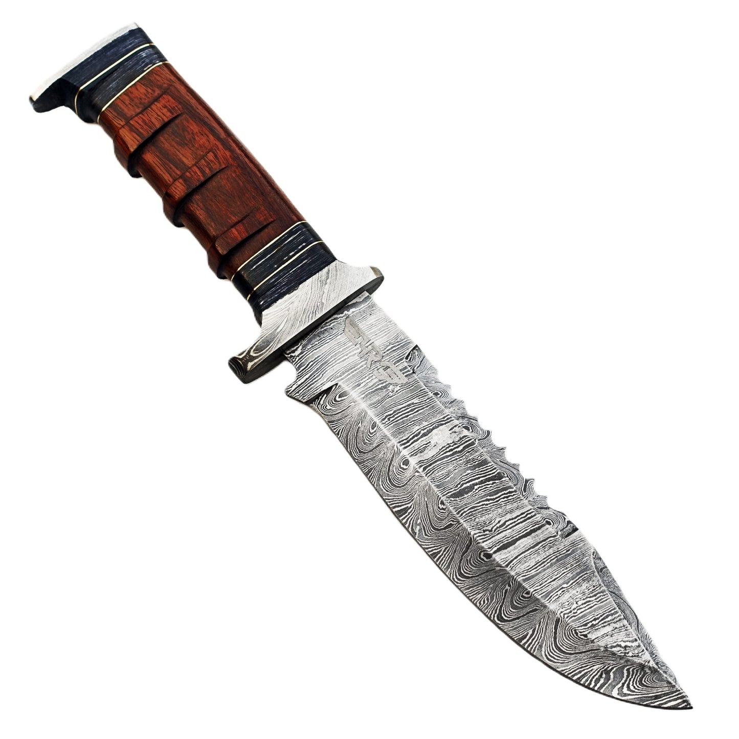 Ruddock Bros Damascus Steel fixed blade survival knife Ruddock El Paso Texas