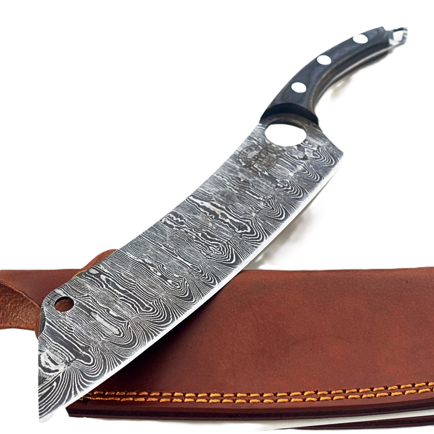 Ruddock Bros - Blackwood Cleaver - Damascus Steel