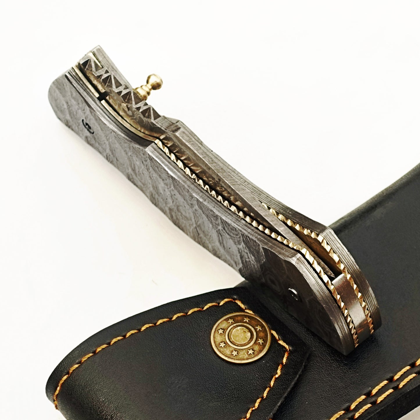 Ruddock Bros - The Anvil Folding Knife - Damascus Steel