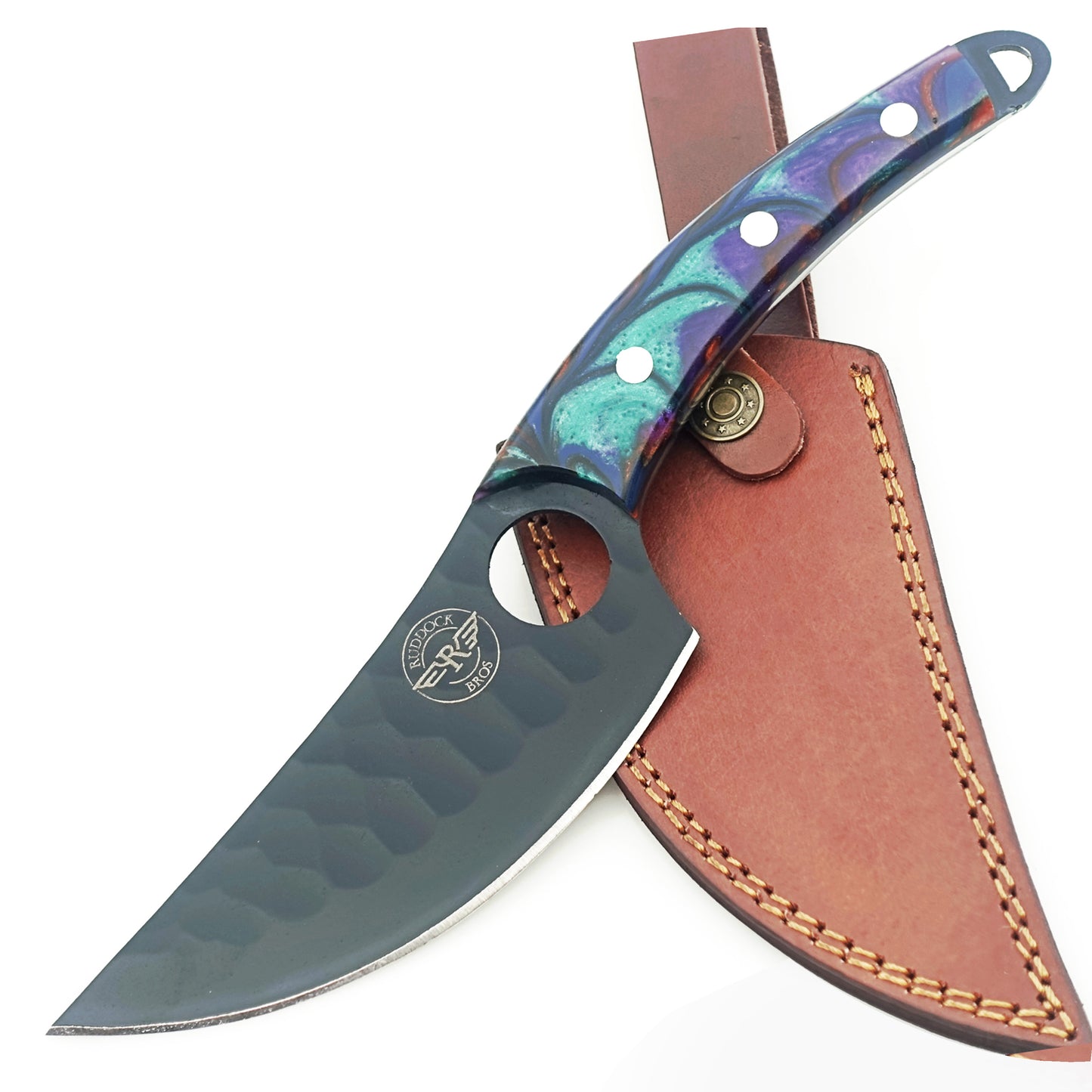 Ruddock Bros - Horned Frog Paring Knife - Fixed Blade - Blackened Steel
