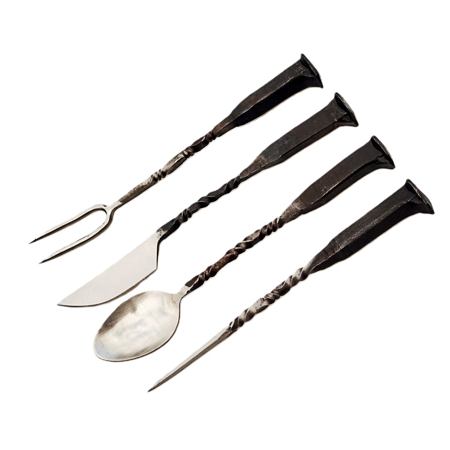 Ruddock Bros - The Pinnacle Rustic Charcuterie Set - Antique Stainless - 4 Piece