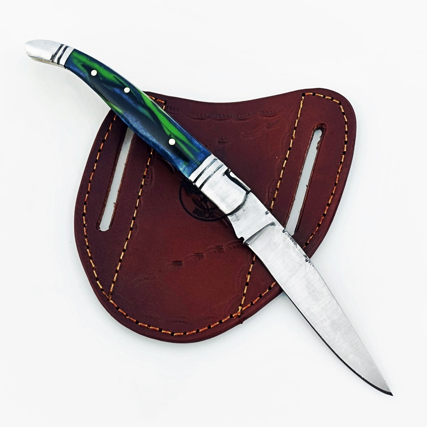 Ruddock Bros - The Peacock Monsignor Folding Knife - Stainless Steel