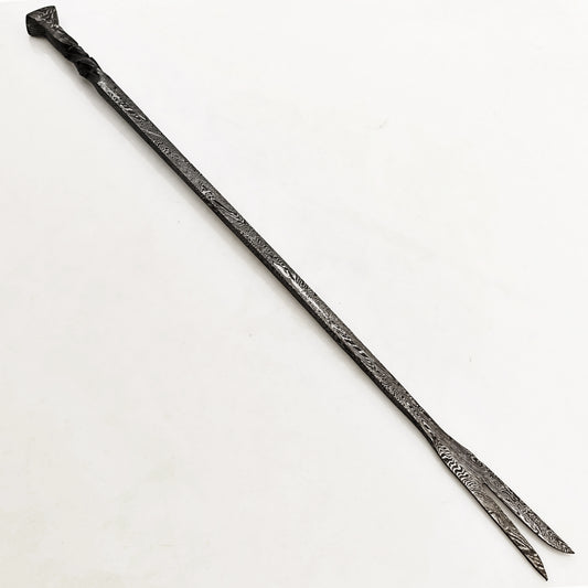24" Damascus Steel Meat Fork by Ruddock Bros El Paso Texas USA Ruddock Shirts