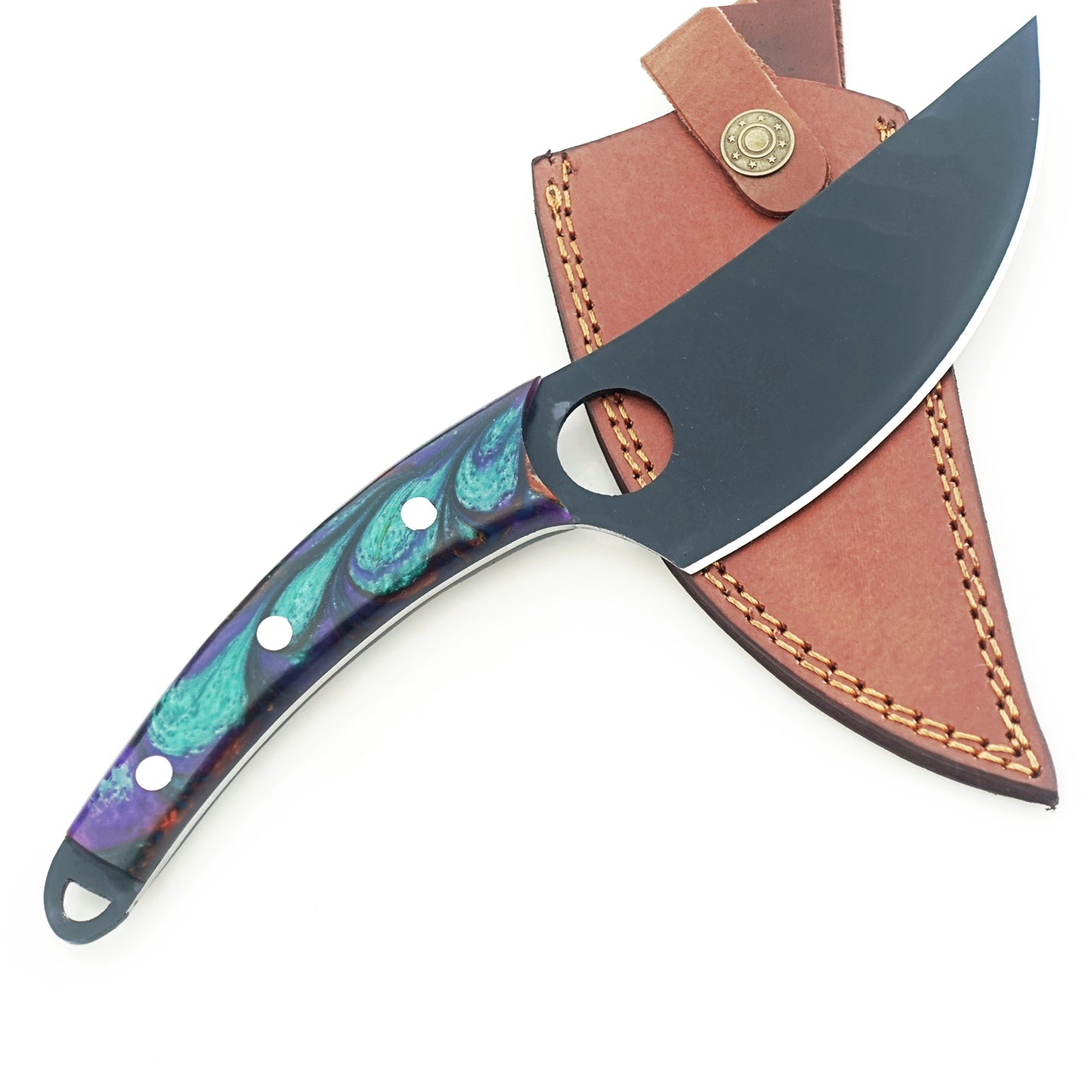 Ruddock Bros - Horned Frog Paring Knife - Fixed Blade - Blackened Steel