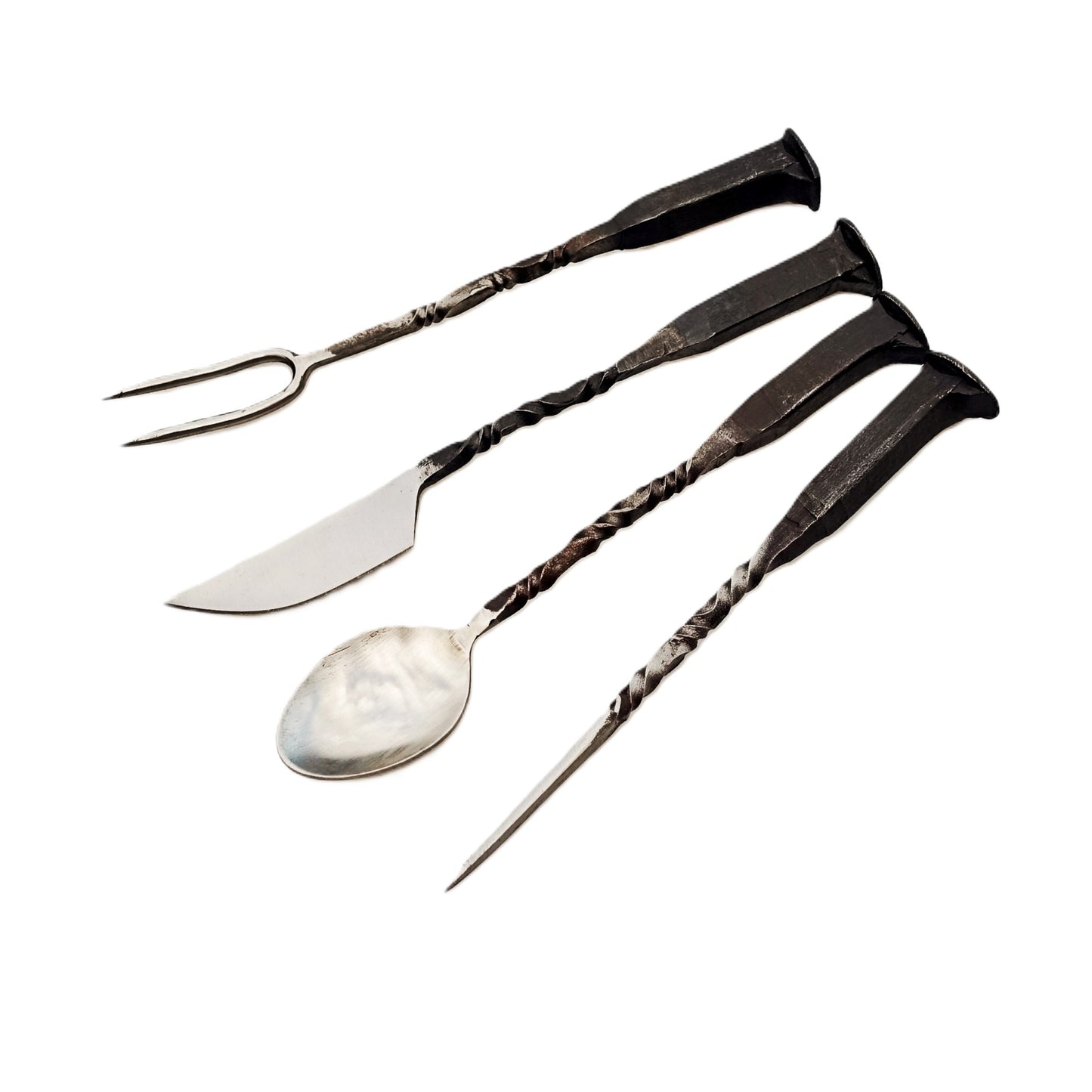 Ruddock Bros - The Pinnacle Rustic Charcuterie Set - Antique Stainless - 4 Piece