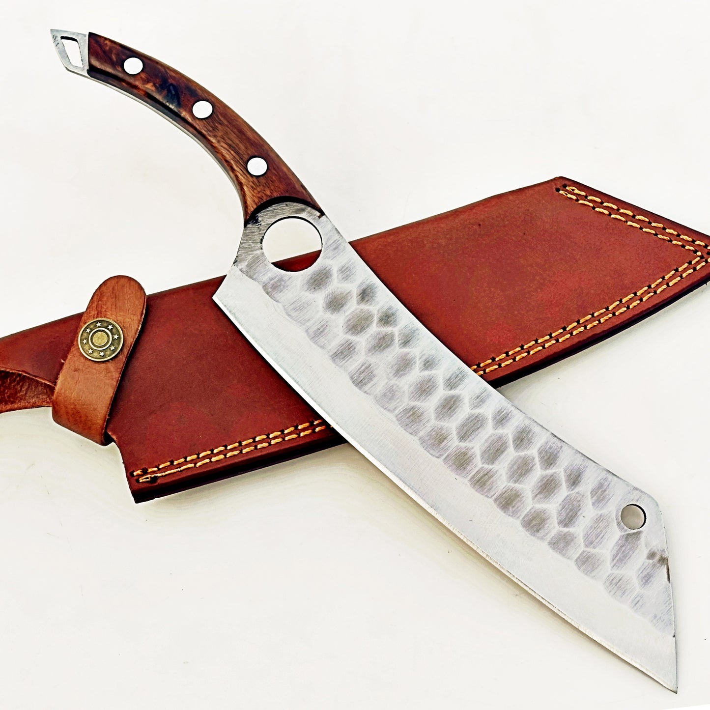 Ruddock Bros - Rosewood Cleaver - Stainless Steel