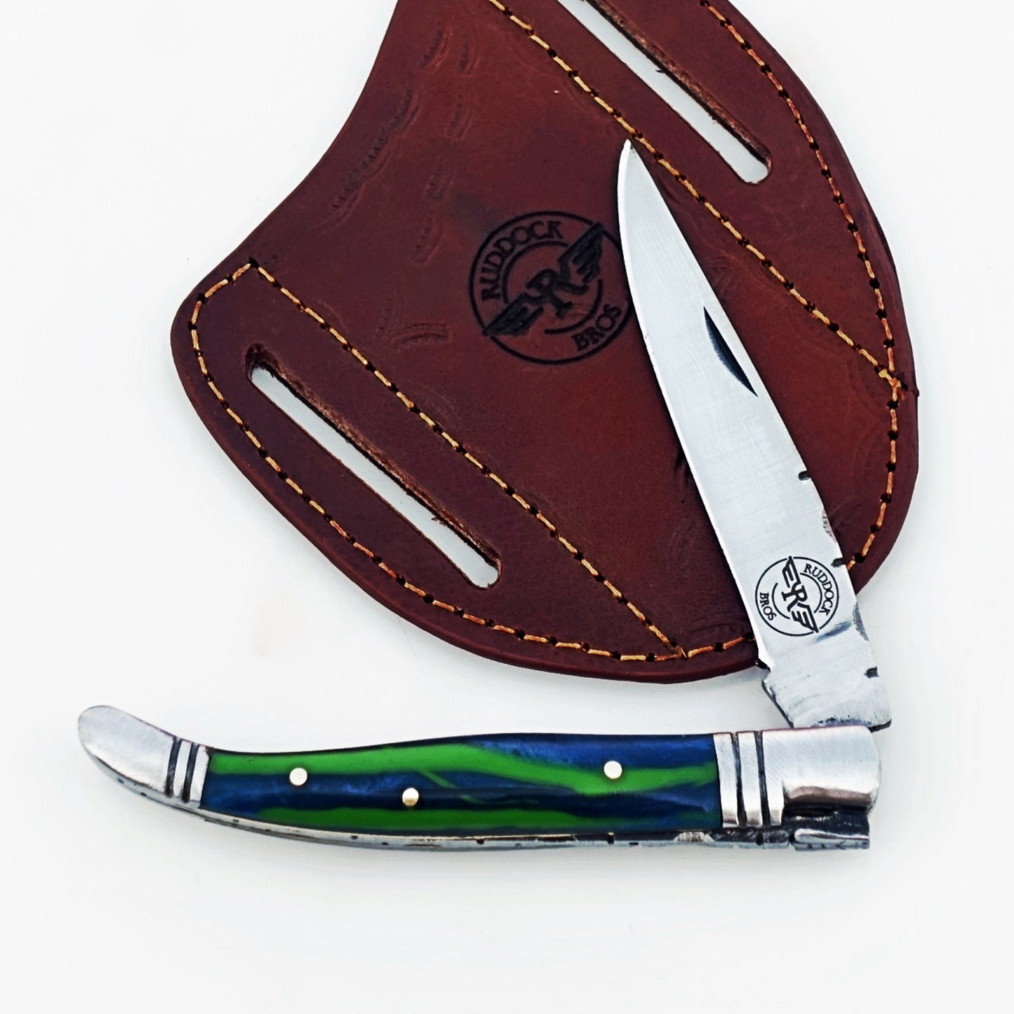 Ruddock Bros - The Peacock Monsignor Folding Knife - Stainless Steel