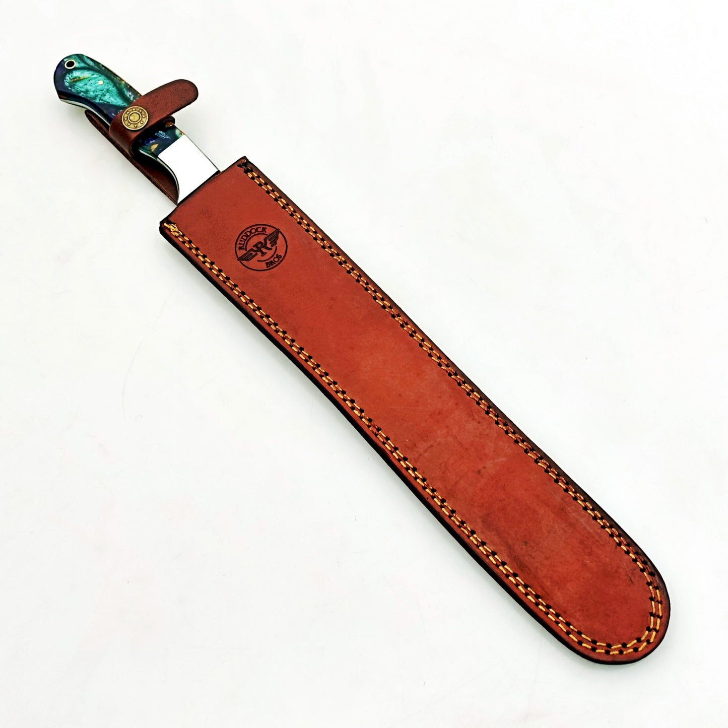 Ruddock Bros - Horned Frog Brisket Knife - Blackened Steel - 17" Overall Length