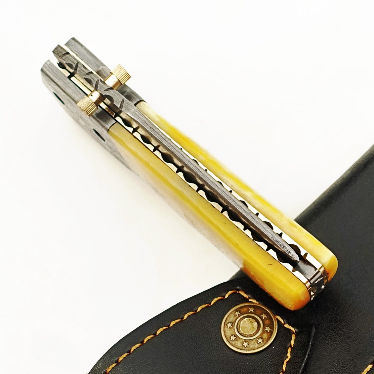 Ruddock Bros - The Amarillo Duke Folding Knife - Damascus Steel