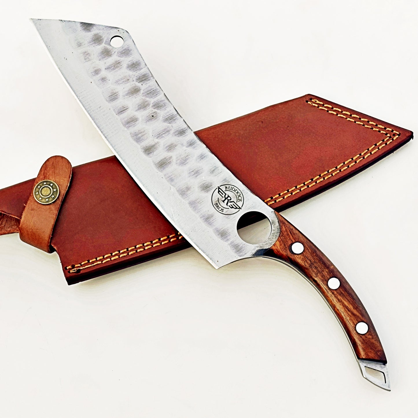 Ruddock Bros - Rosewood Cleaver - Stainless Steel