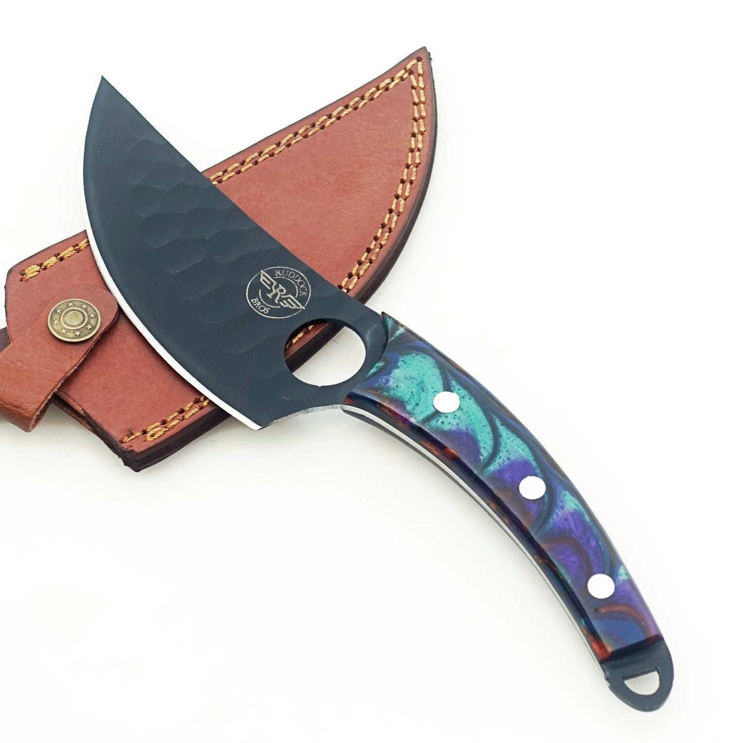 Ruddock Bros - Horned Frog Paring Knife - Fixed Blade - Blackened Steel