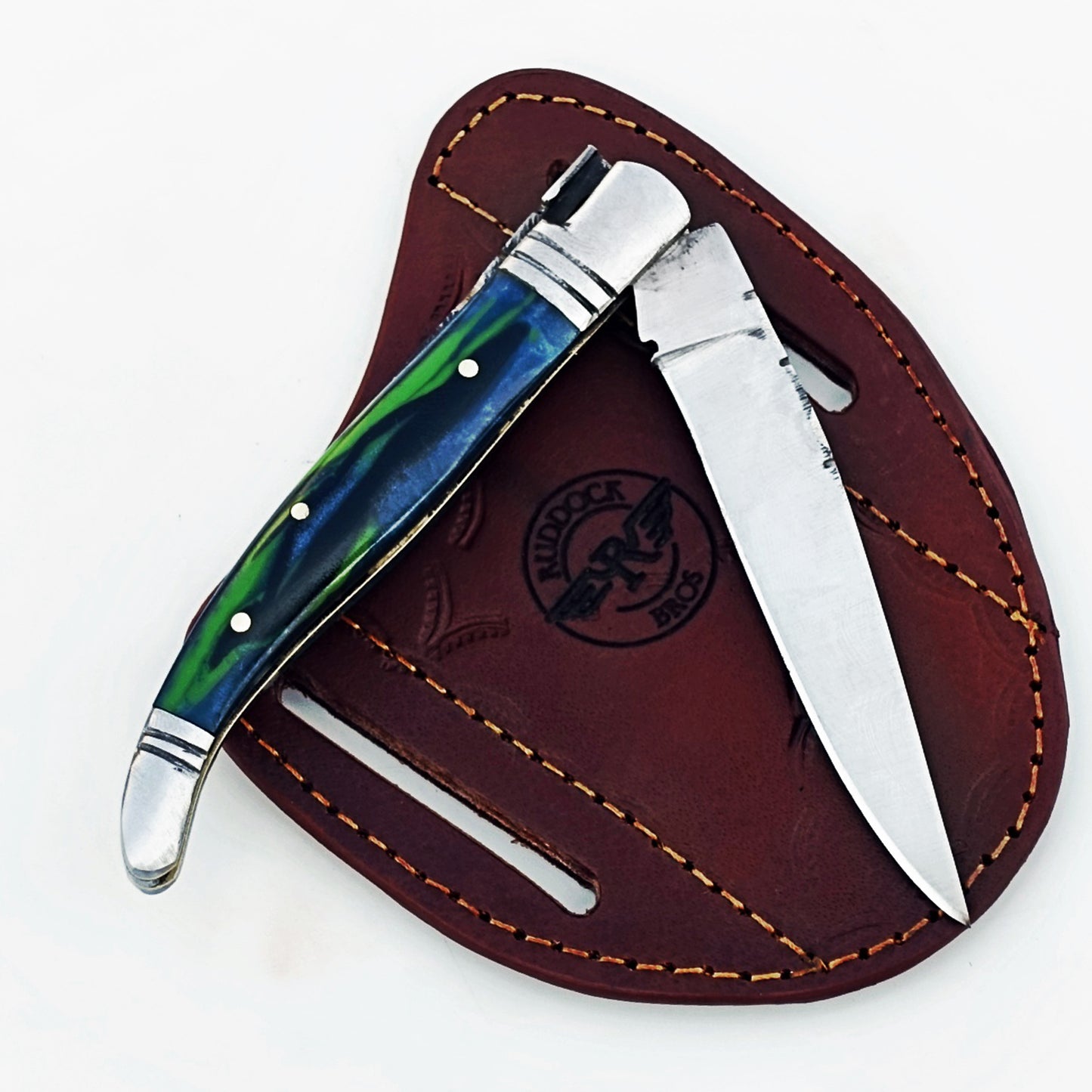 Ruddock Bros - The Peacock Monsignor Folding Knife - Stainless Steel