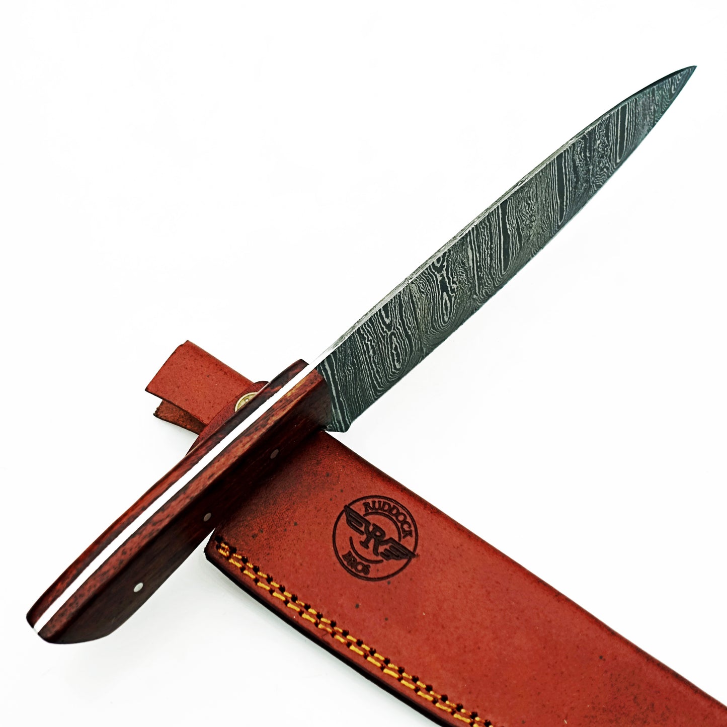 Ruddock Bros - Rosewood Chef Knife - Damascus Steel - 12"
