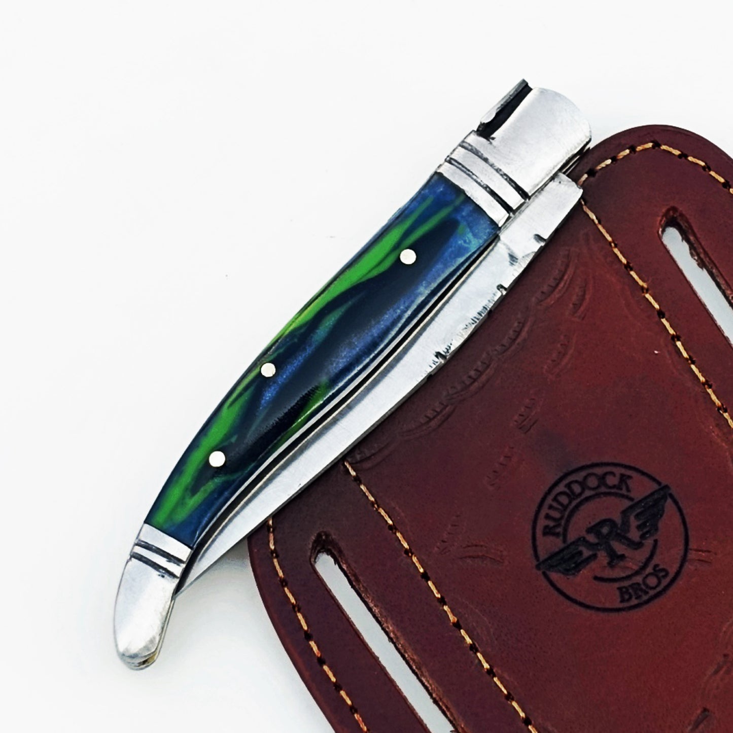 Ruddock Bros - The Peacock Monsignor Folding Knife - Stainless Steel