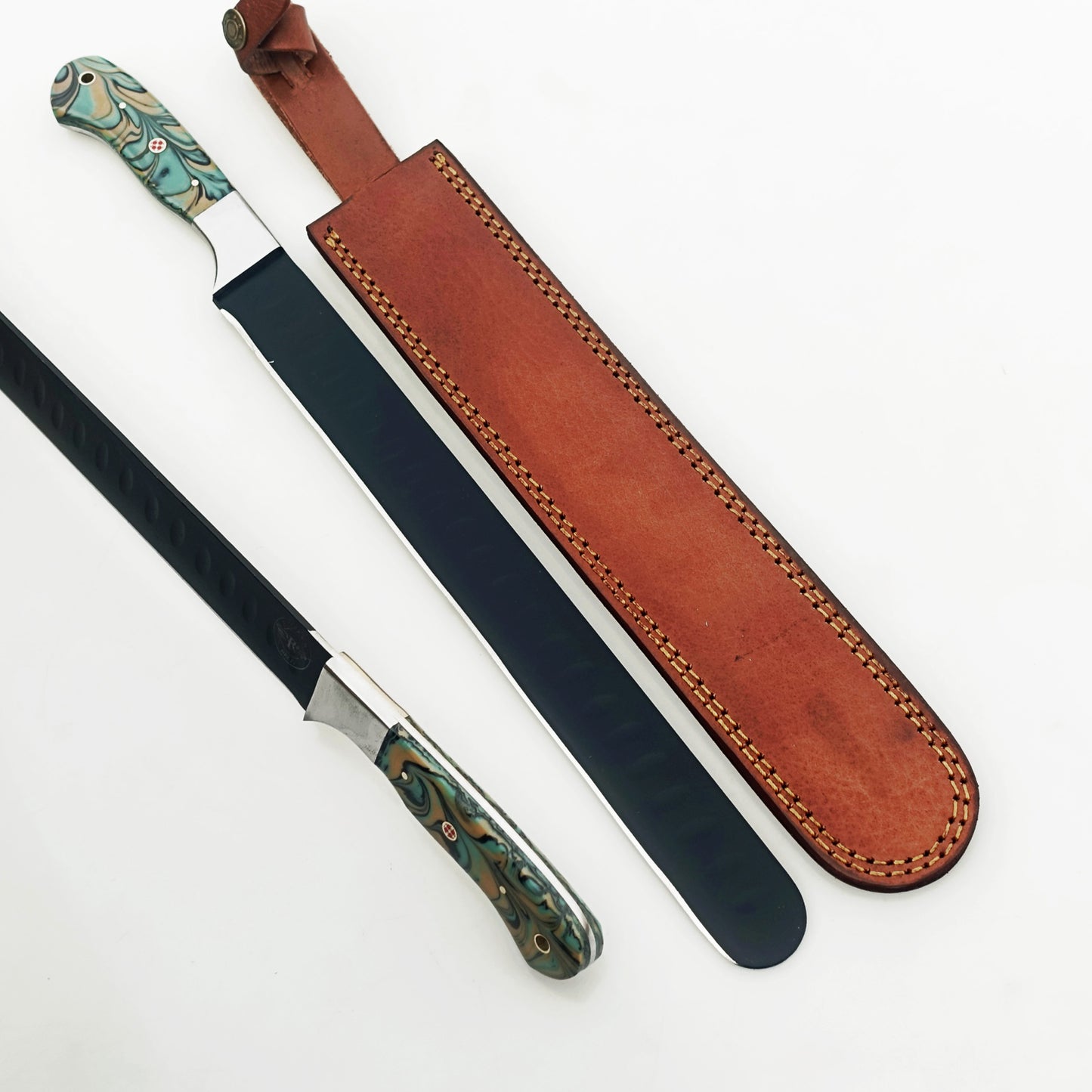 Ruddock Bros - The Native Brisket Knife - Blackened Steel - 17" Overall Length