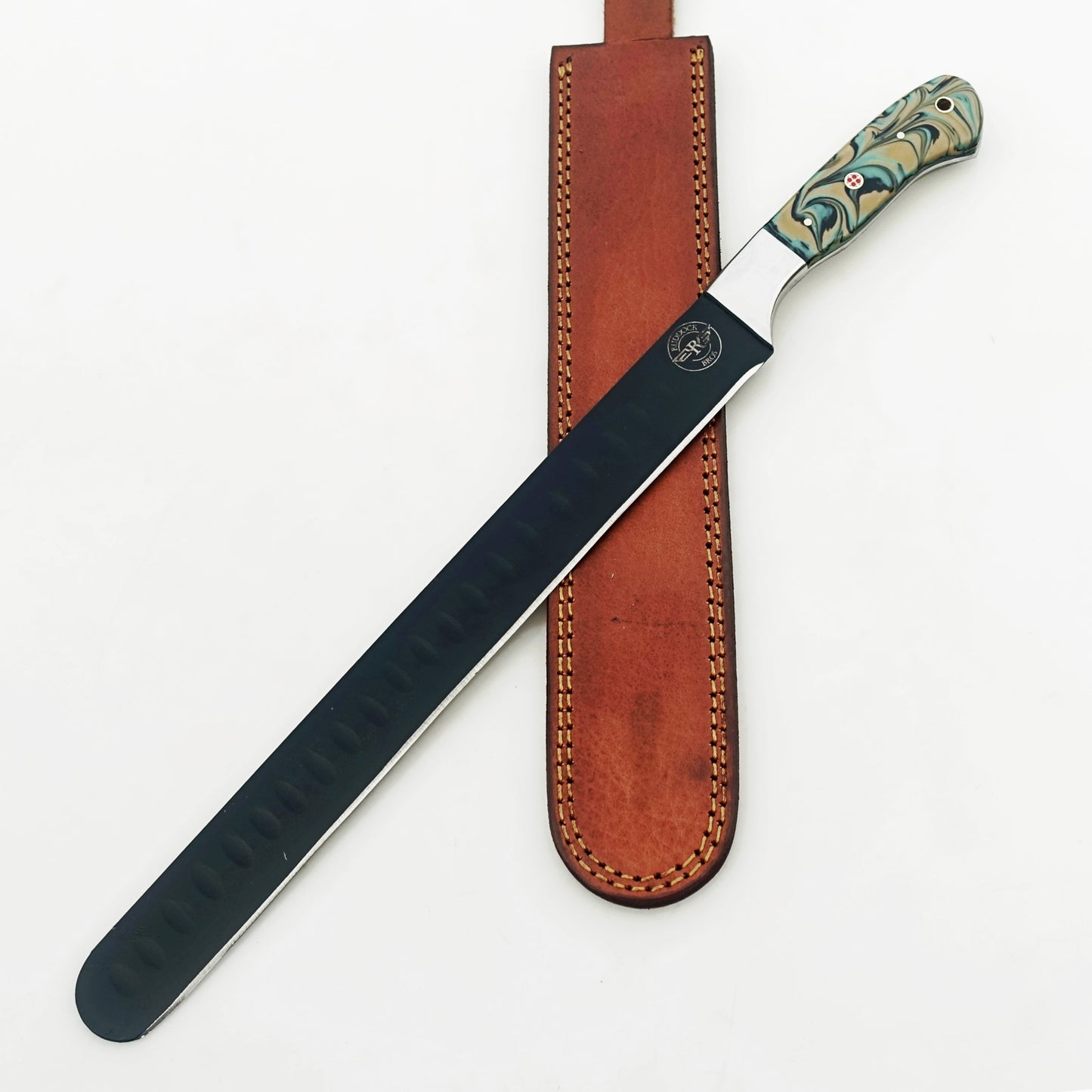 Ruddock Bros - The Native Brisket Knife - Blackened Steel - 17" Overall Length