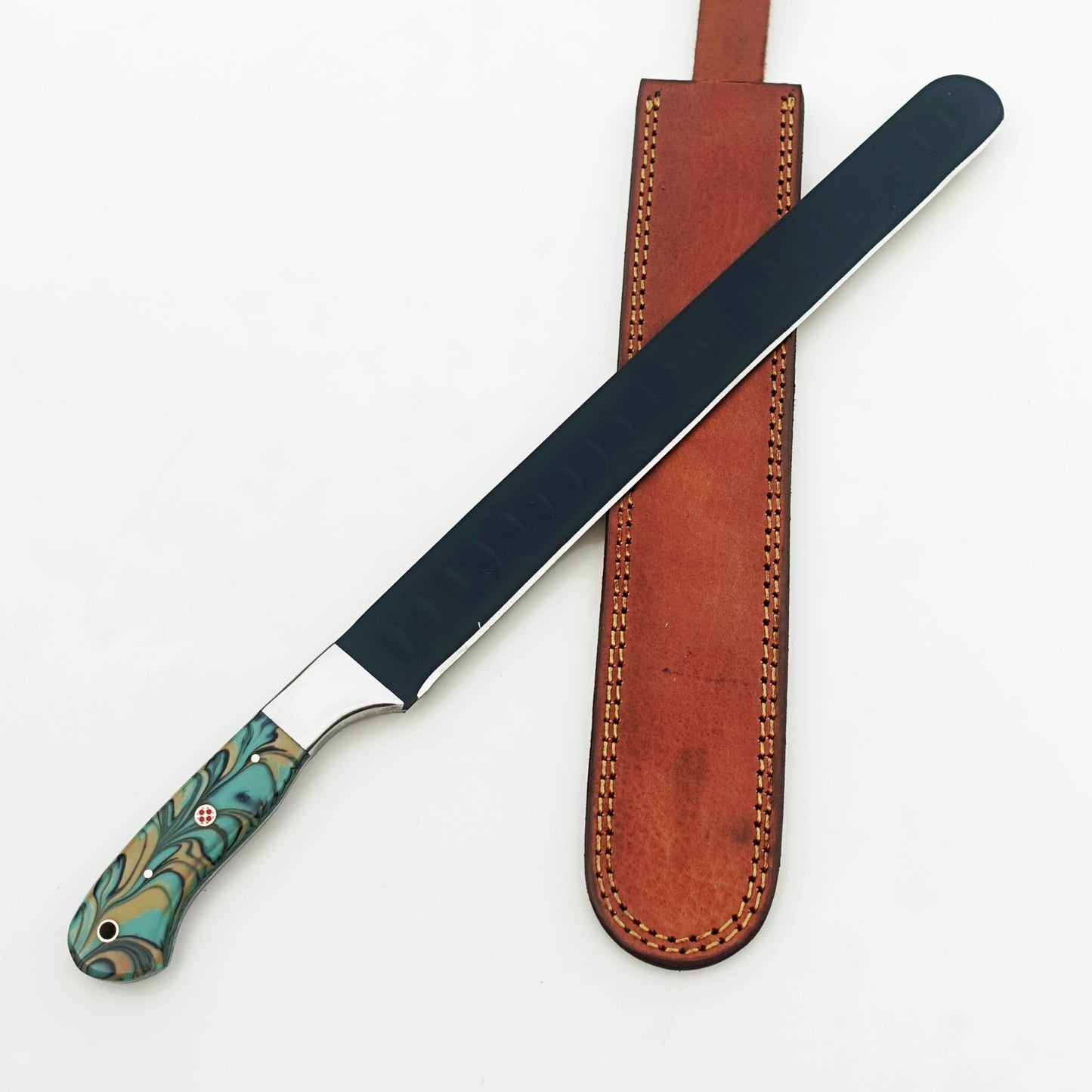 Ruddock Bros - The Native Brisket Knife - Blackened Steel - 17" Overall Length