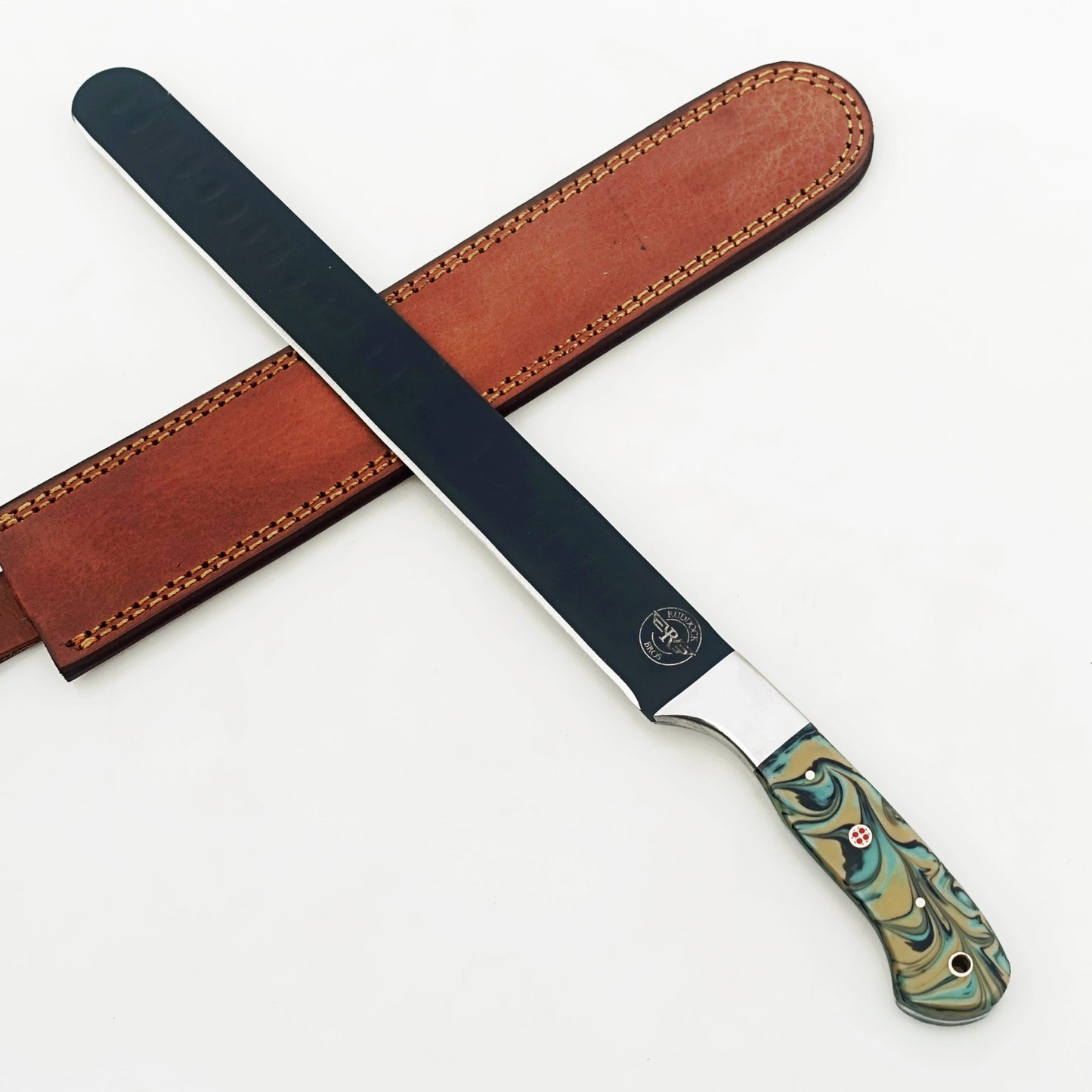 Ruddock Bros - The Native Brisket Knife - Blackened Steel - 17" Overall Length
