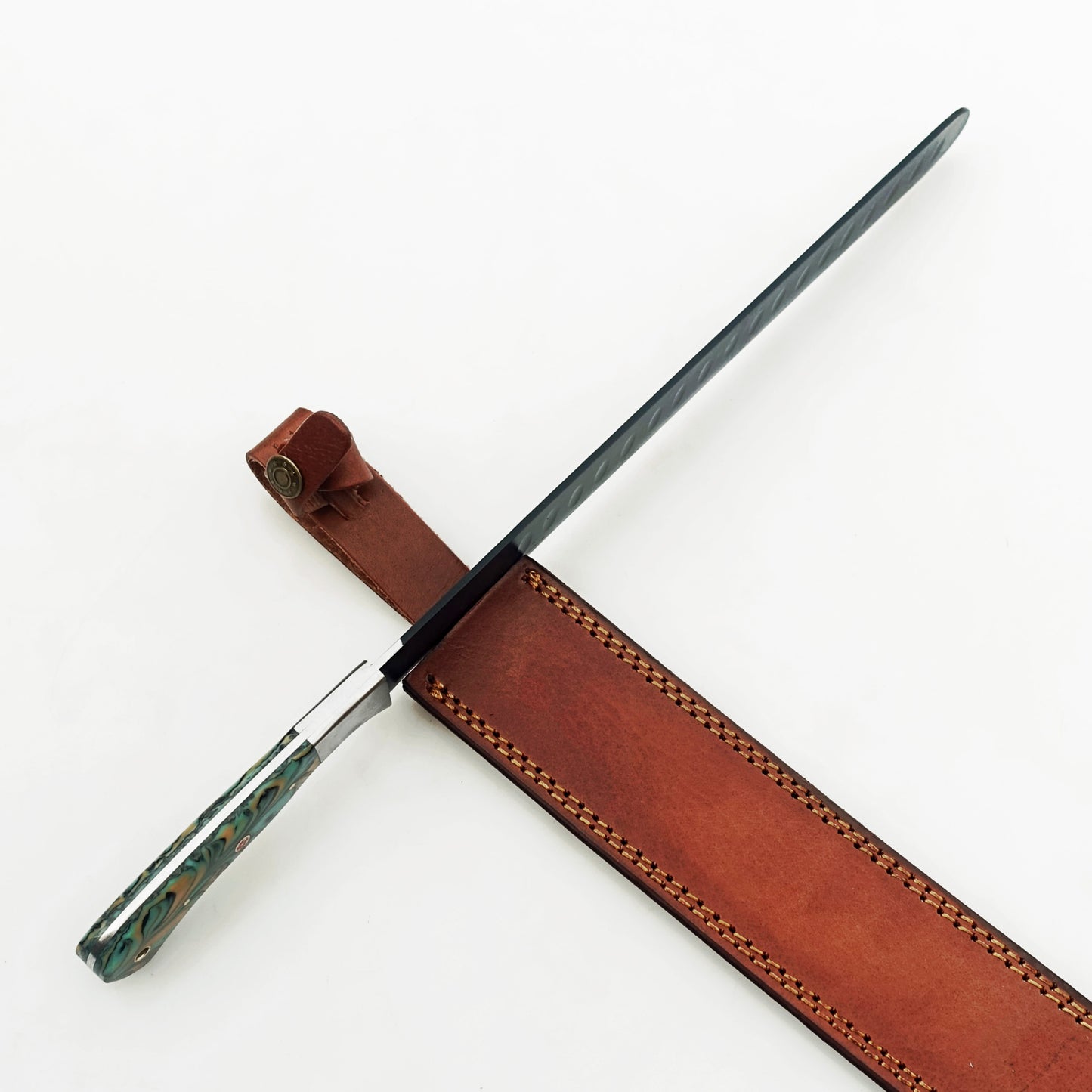 Ruddock Bros - The Native Brisket Knife - Blackened Steel - 17" Overall Length
