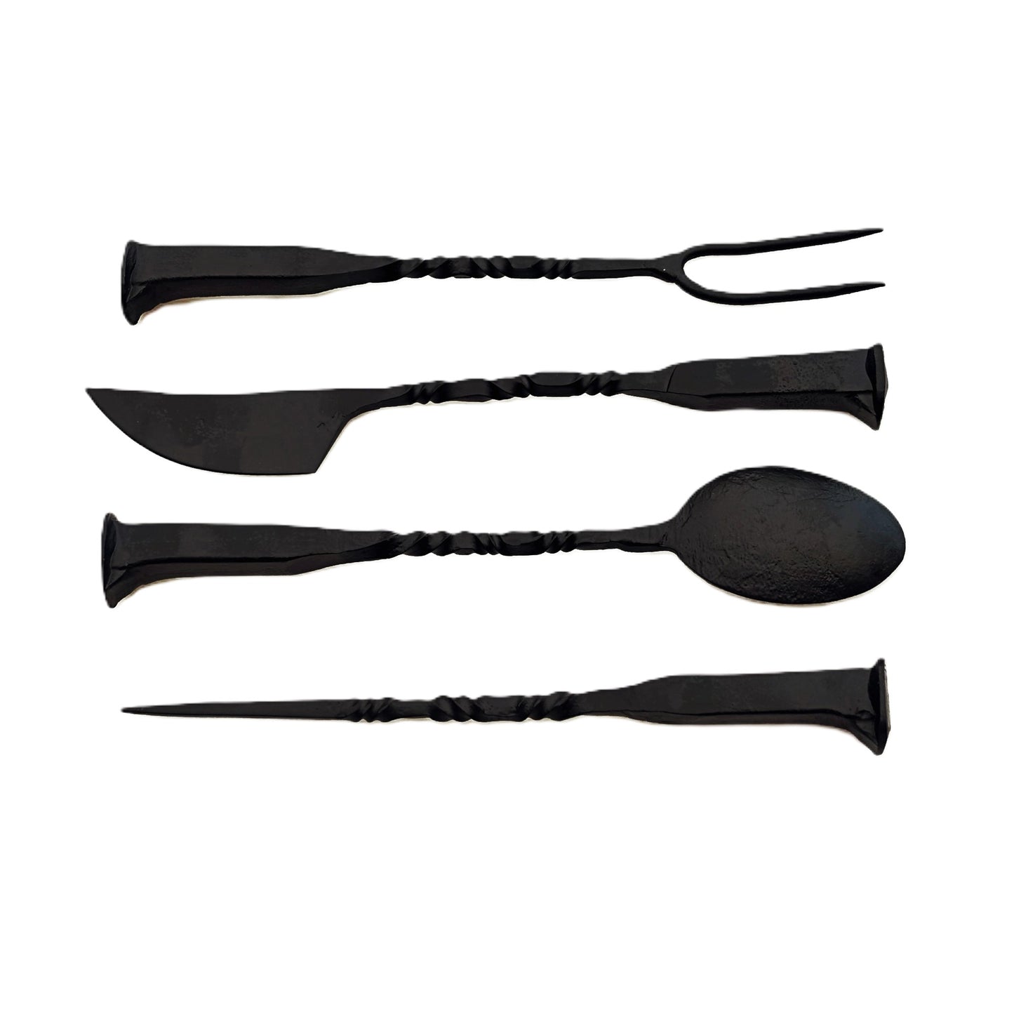 Ruddock Bros - The Pinnacle Rustic Charcuterie Set - Carbon Black - 4 Piece