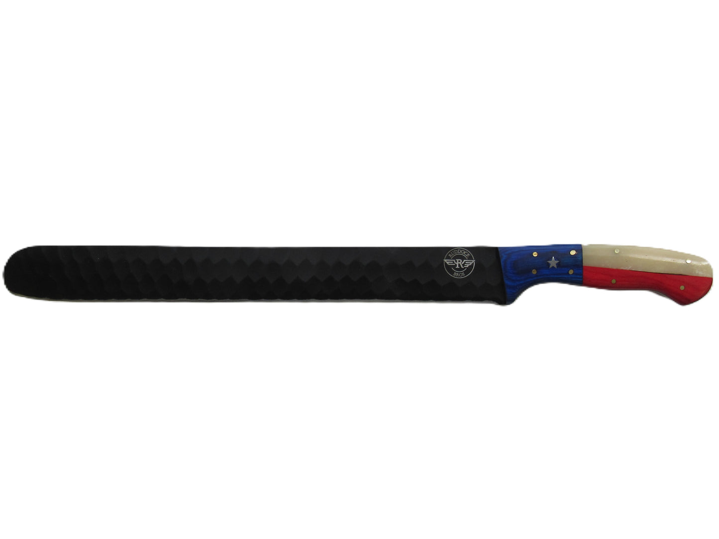 Ruddock Bros - Lone Star Brisket Knife - Blackened Steel - 17" Overall Length
