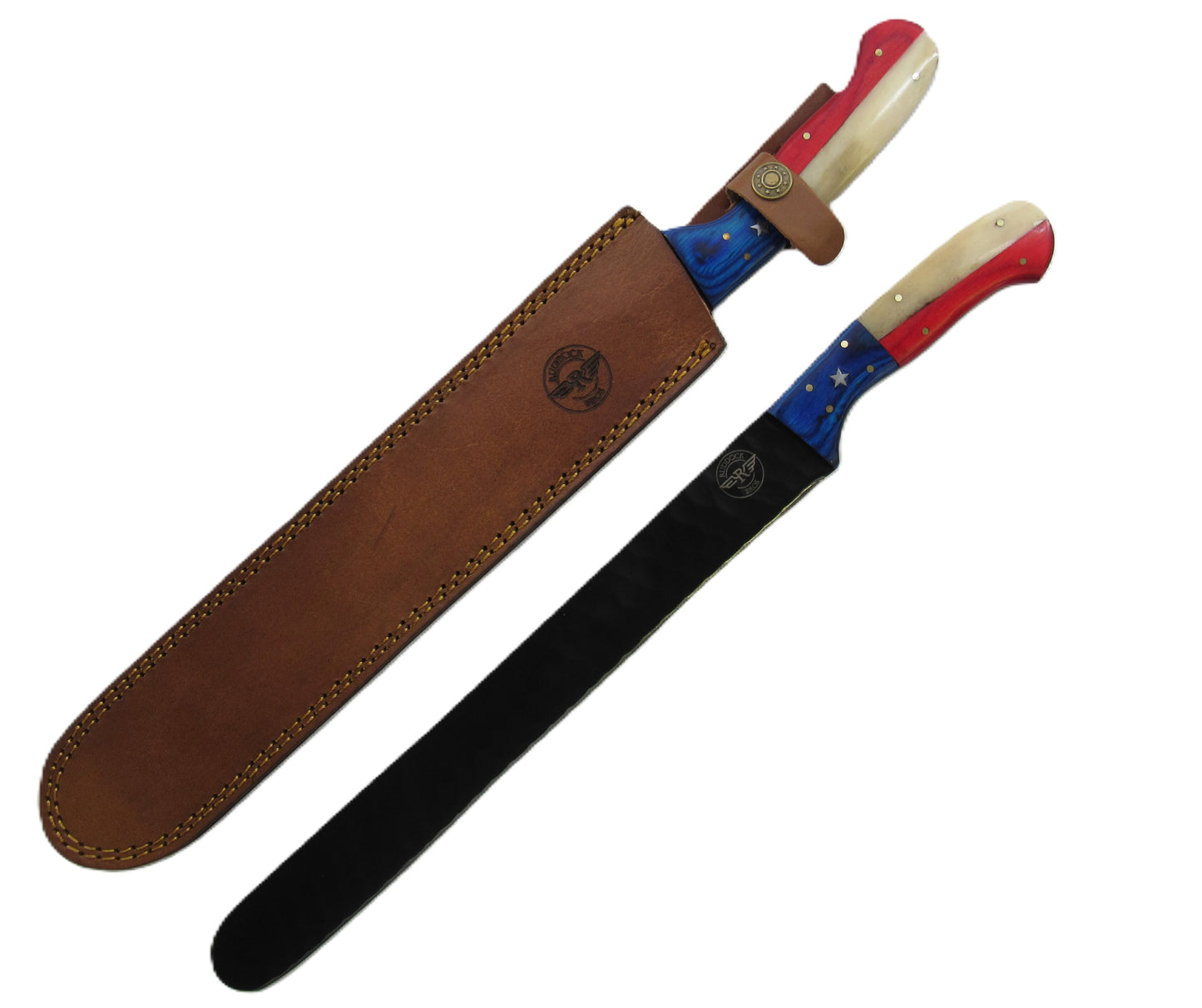 Ruddock Bros - Lone Star Brisket Knife - Blackened Steel - 17" Overall Length