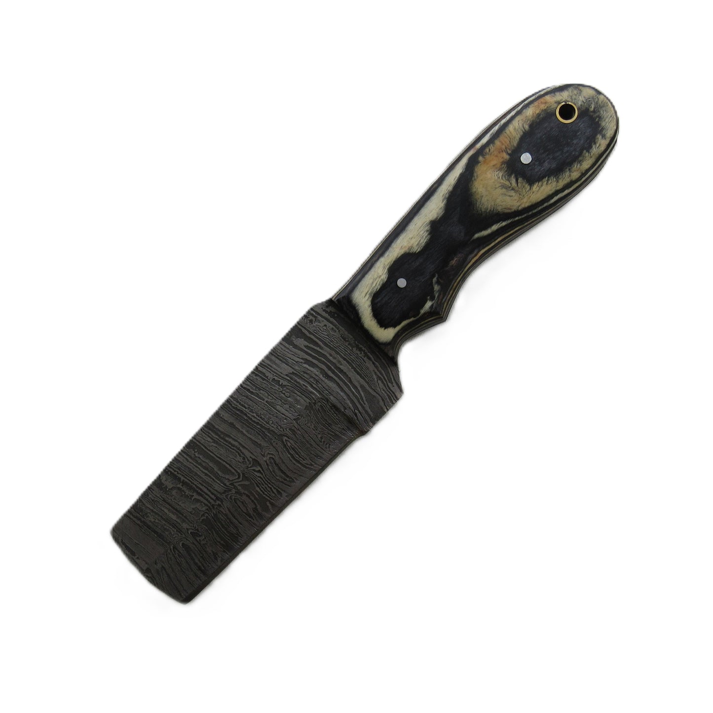 Ruddock Bros - The Marblewood Utility Knife - Fixed Blade - Damascus Steel