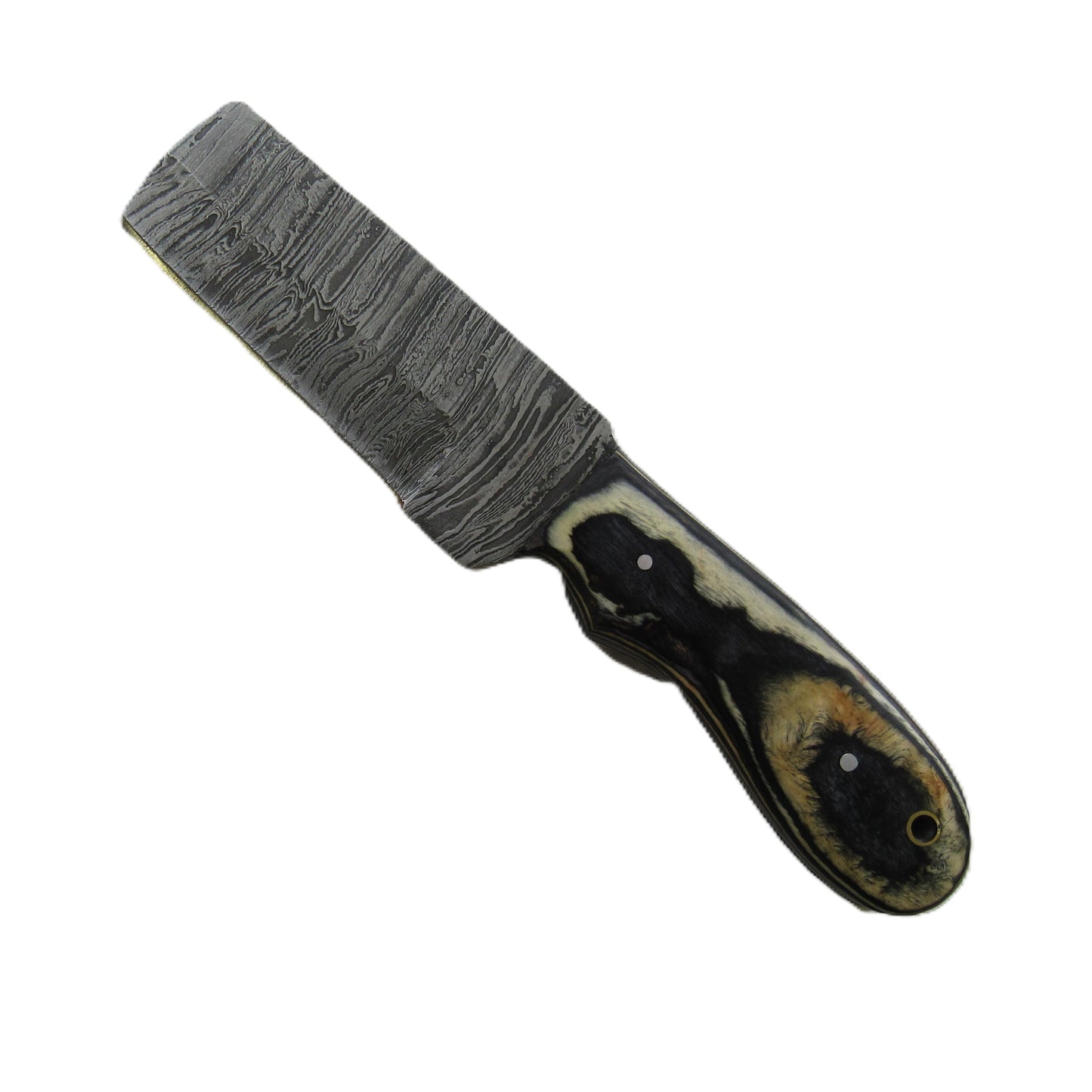 Ruddock Bros - The Marblewood Utility Knife - Fixed Blade - Damascus Steel