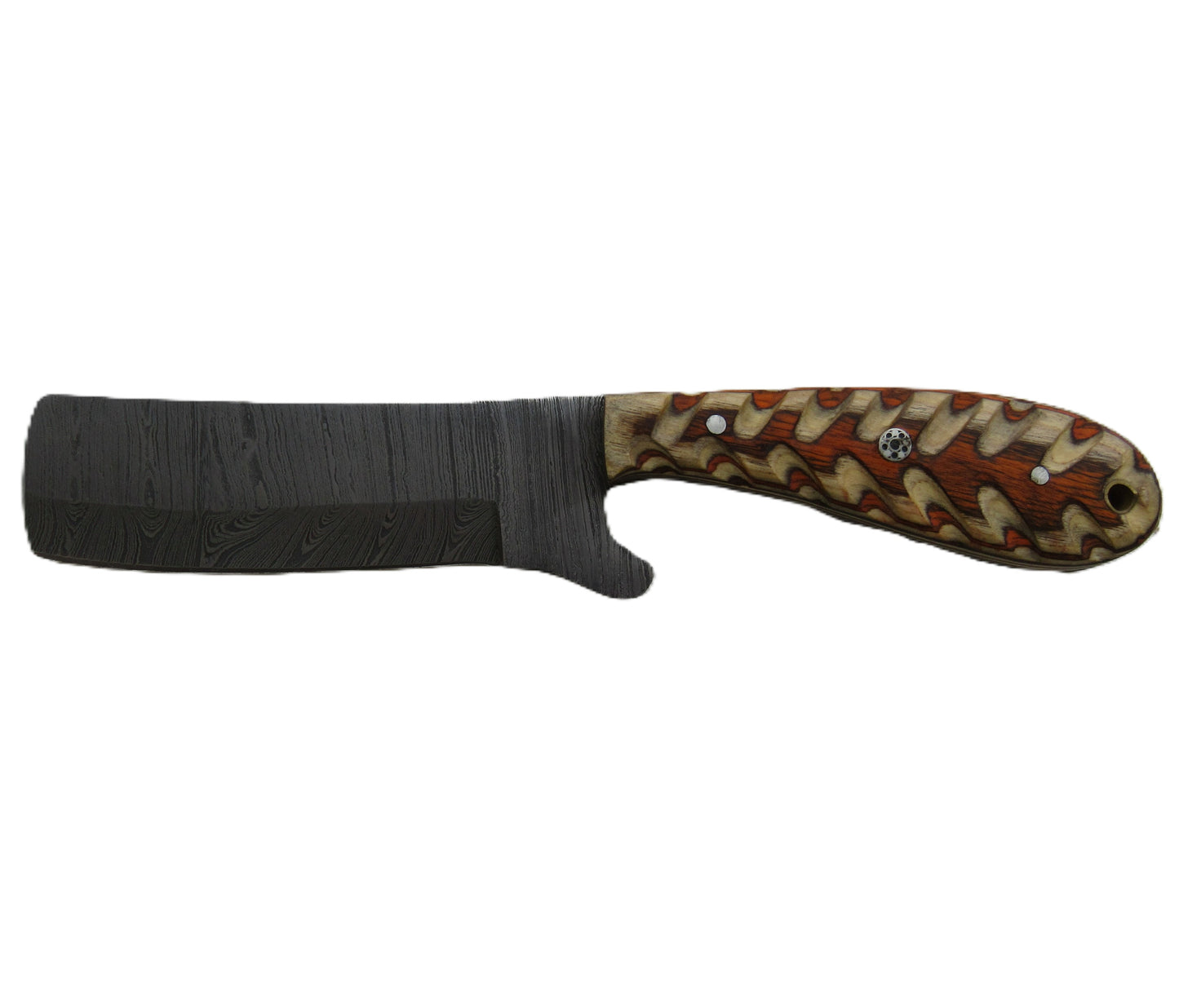 Ruddock Bros - The Ponderosa Utility Knife - Fixed Blade - Damascus Steel