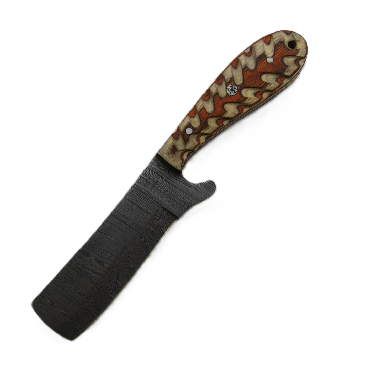 Ruddock Bros - The Ponderosa Utility Knife - Fixed Blade - Damascus Steel