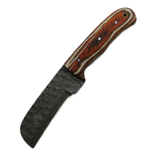Ruddock Bros - The Longhorn Utility Knife - Fixed Blade - Damascus Steel