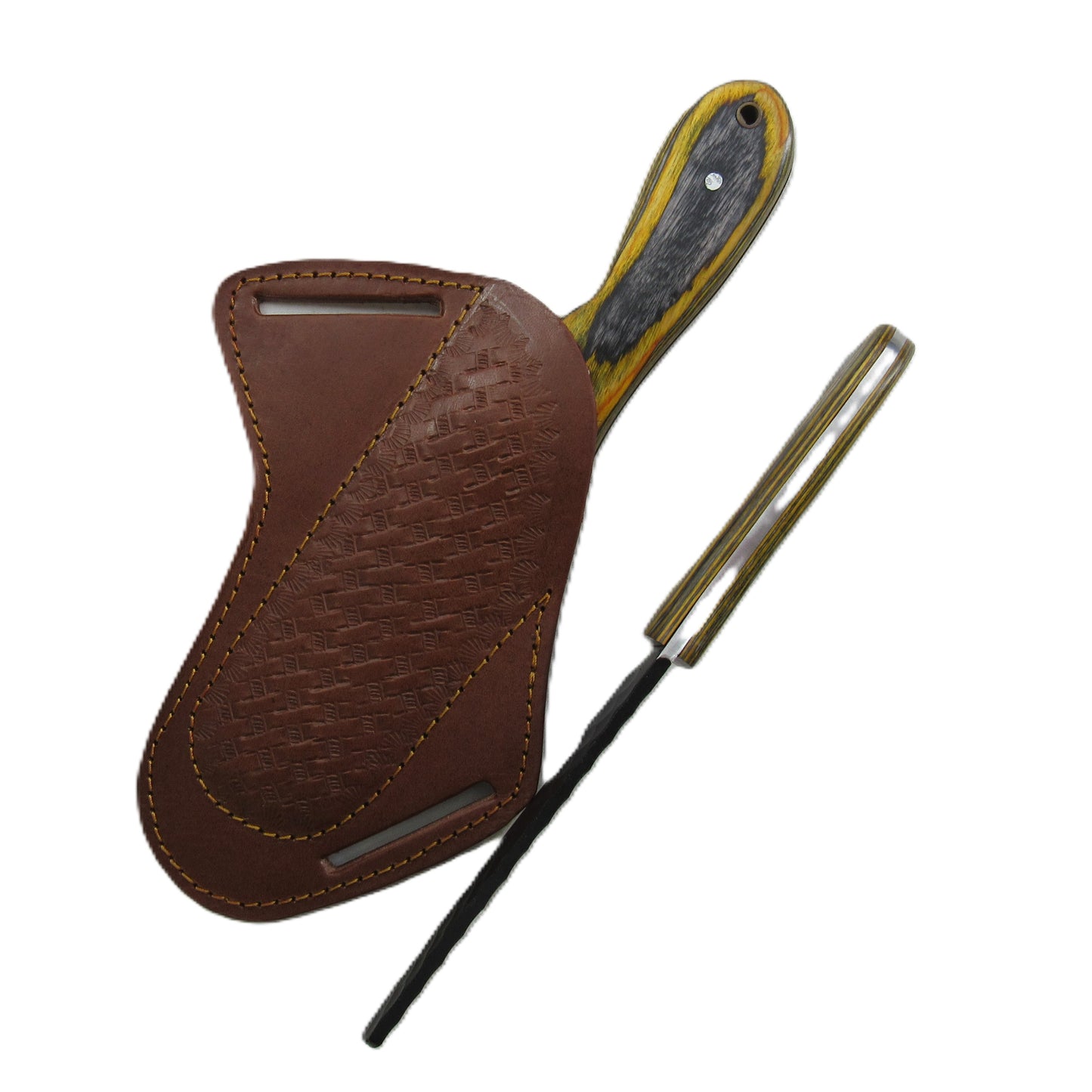 Ruddock Bros - The Steelhorn Utility Knife - Fixed Blade - Blackened Steel